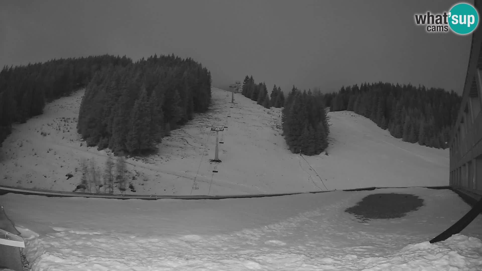 Cámara web en vivo de la estación de esquí GOLTE – vista a Medvedjak – Eslovenia