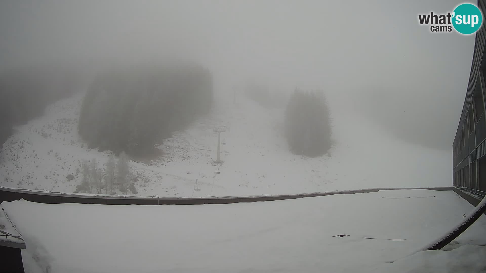 Cámara web en vivo de la estación de esquí GOLTE – vista a Medvedjak – Eslovenia