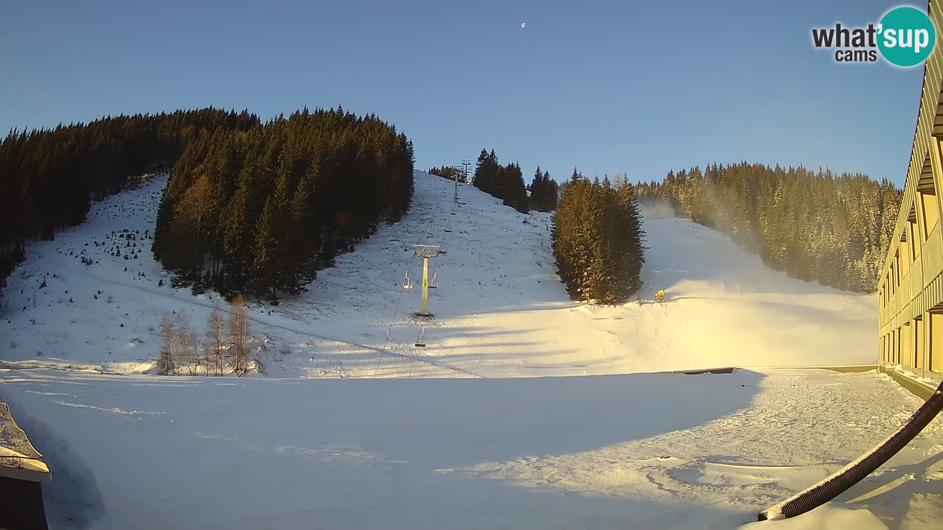 GOLTE Skigebiet webcam – Schöne Aussicht auf Medvedjak – Slowenien