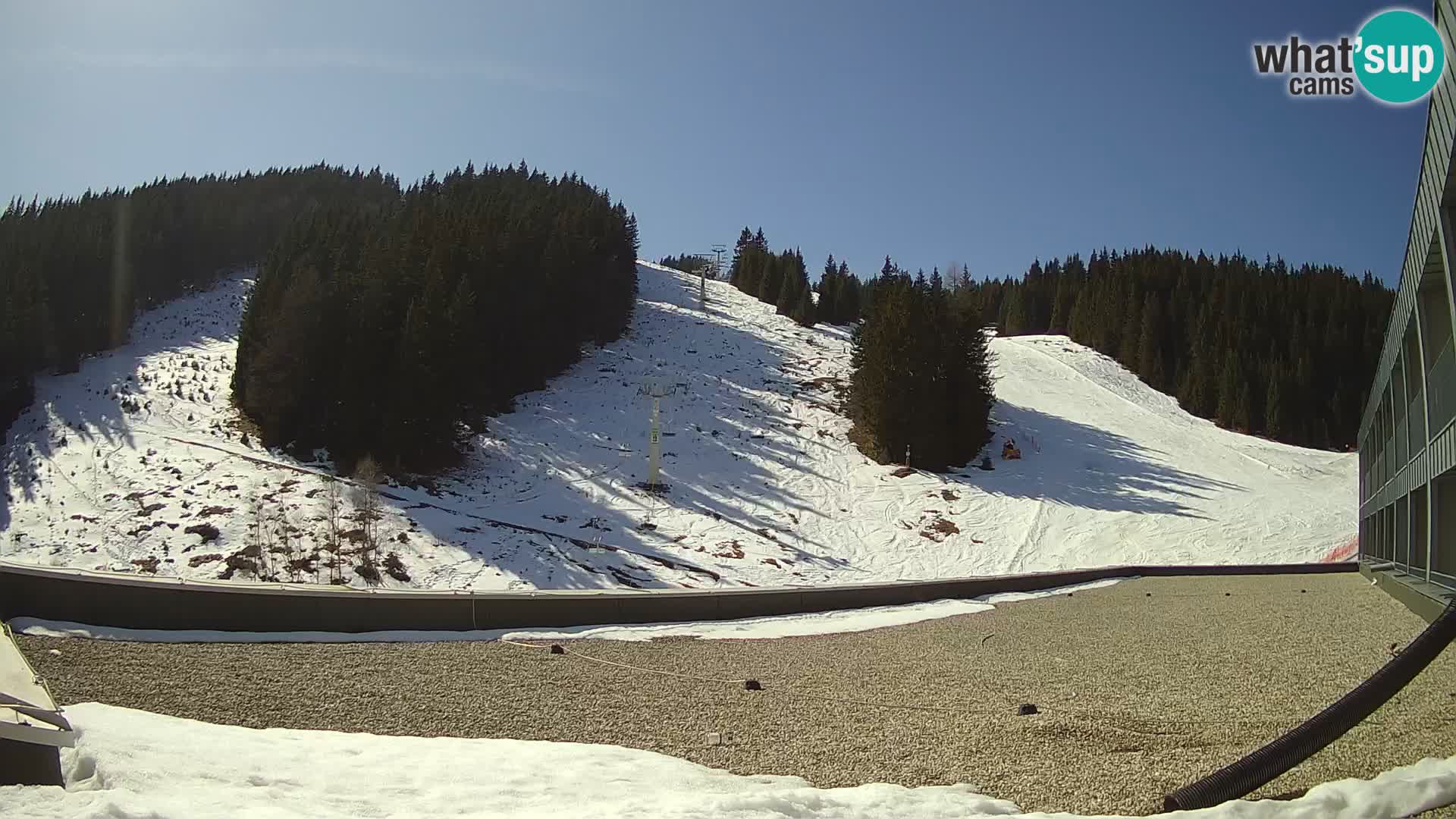 Webcam en direct de la station de ski de GOLTE – vue sur Medvedjak – Slovénie