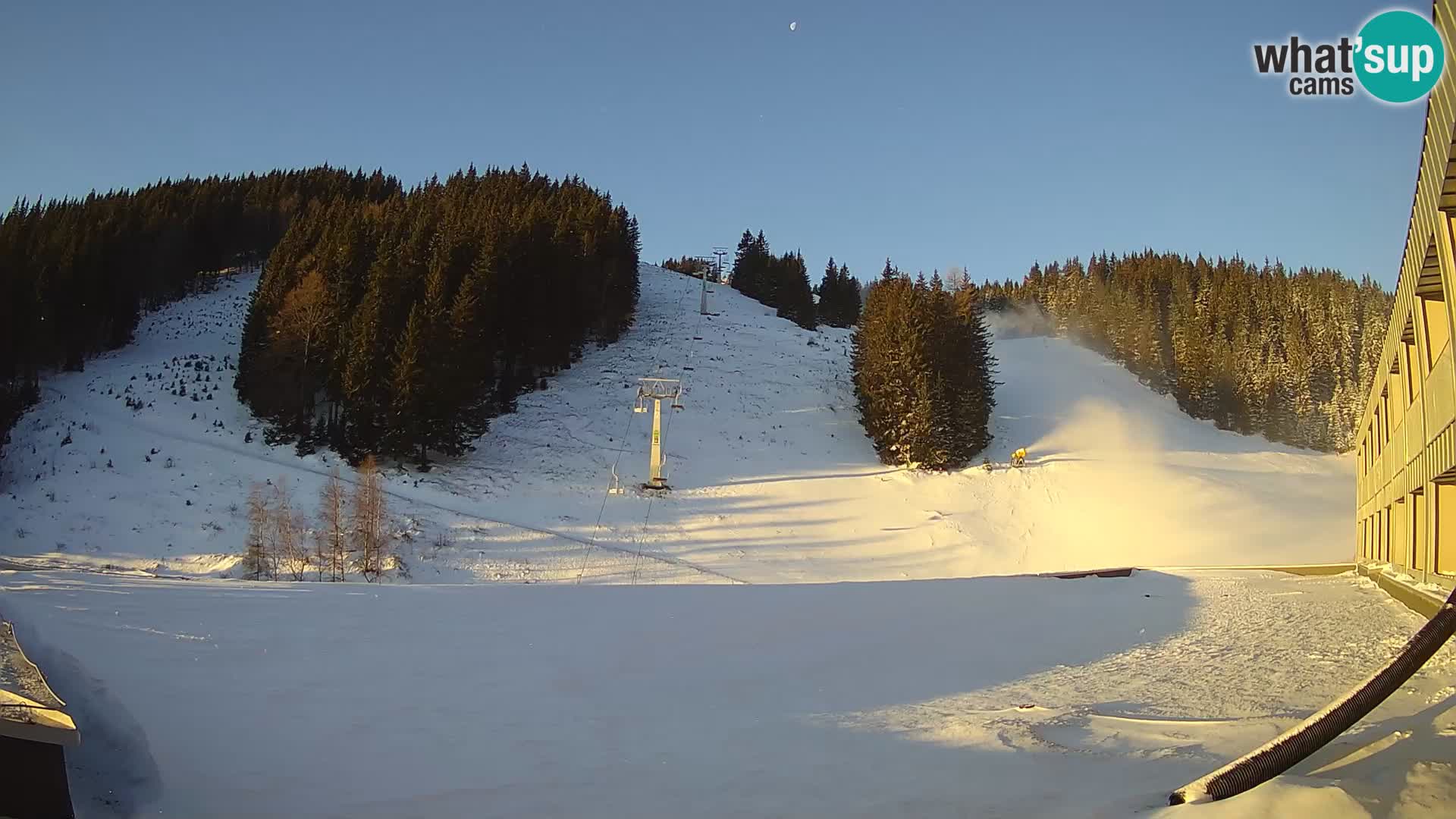 Webcam en direct de la station de ski de GOLTE – vue sur Medvedjak – Slovénie