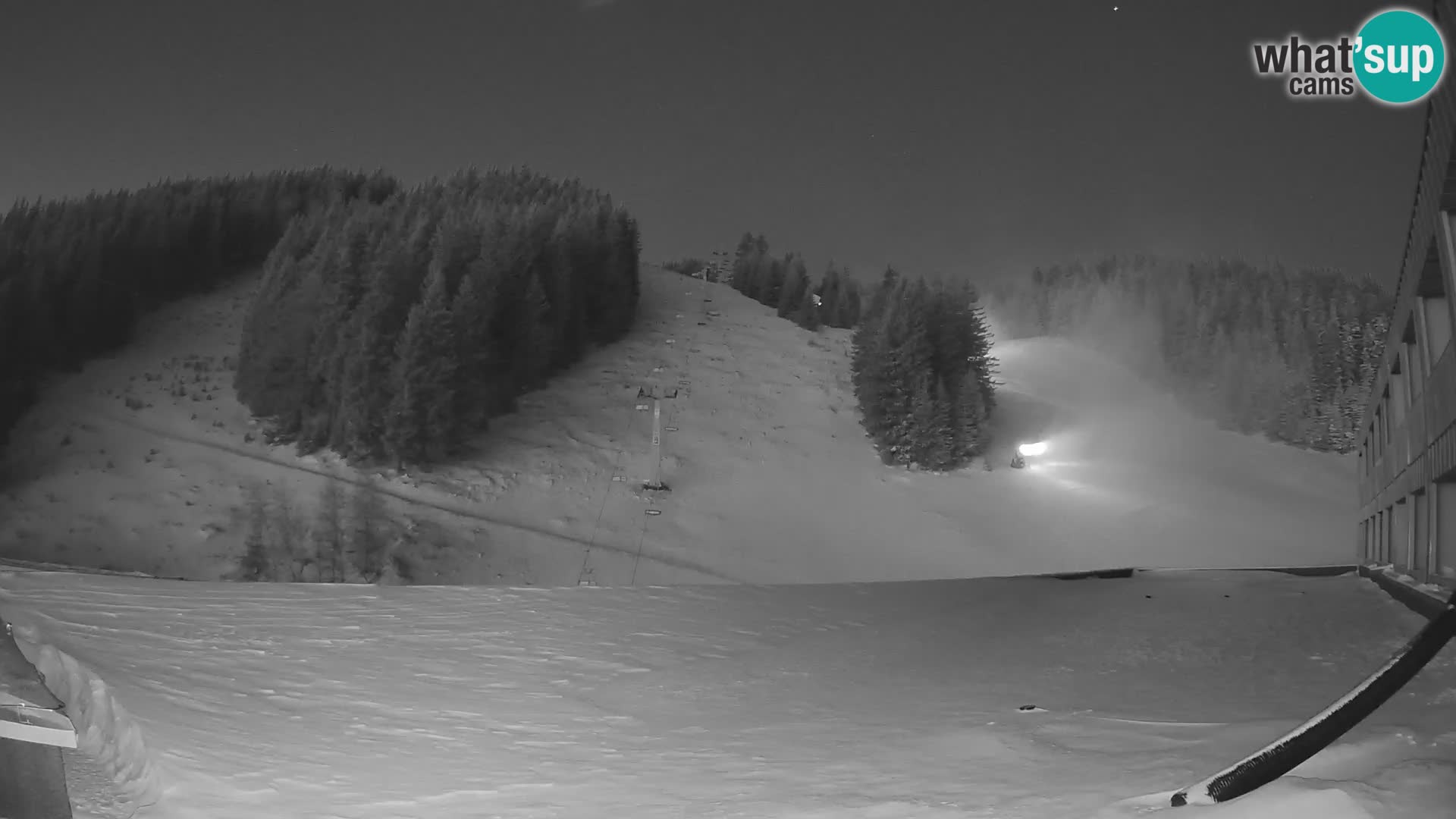 Cámara web en vivo de la estación de esquí GOLTE – vista a Medvedjak – Eslovenia