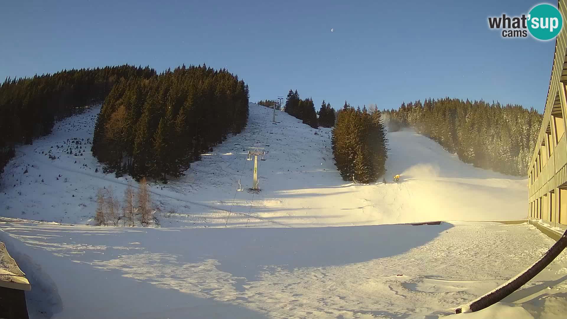 GOLTE Skigebiet webcam – Schöne Aussicht auf Medvedjak – Slowenien