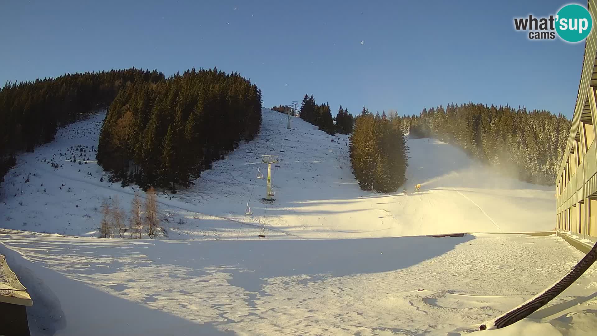 Webcam en direct de la station de ski de GOLTE – vue sur Medvedjak – Slovénie