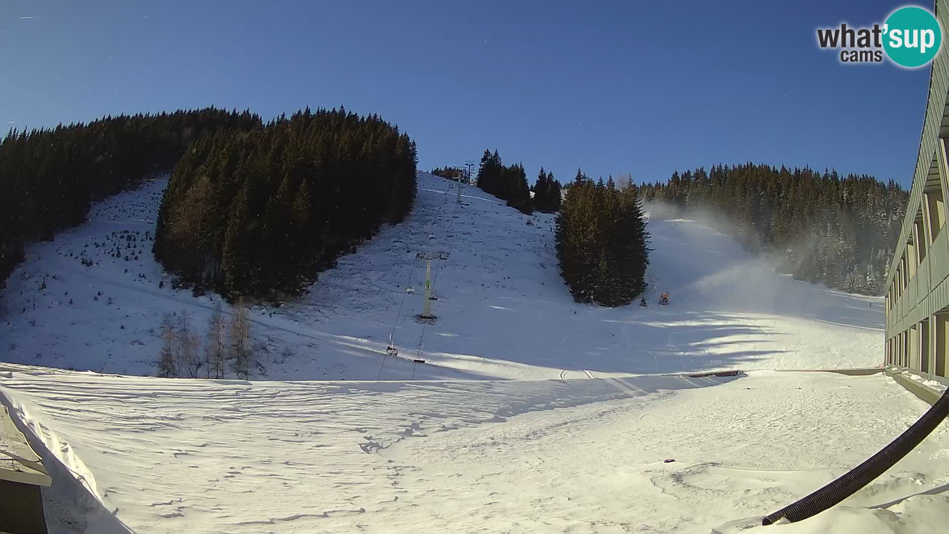 Webcam en direct de la station de ski de GOLTE – vue sur Medvedjak – Slovénie