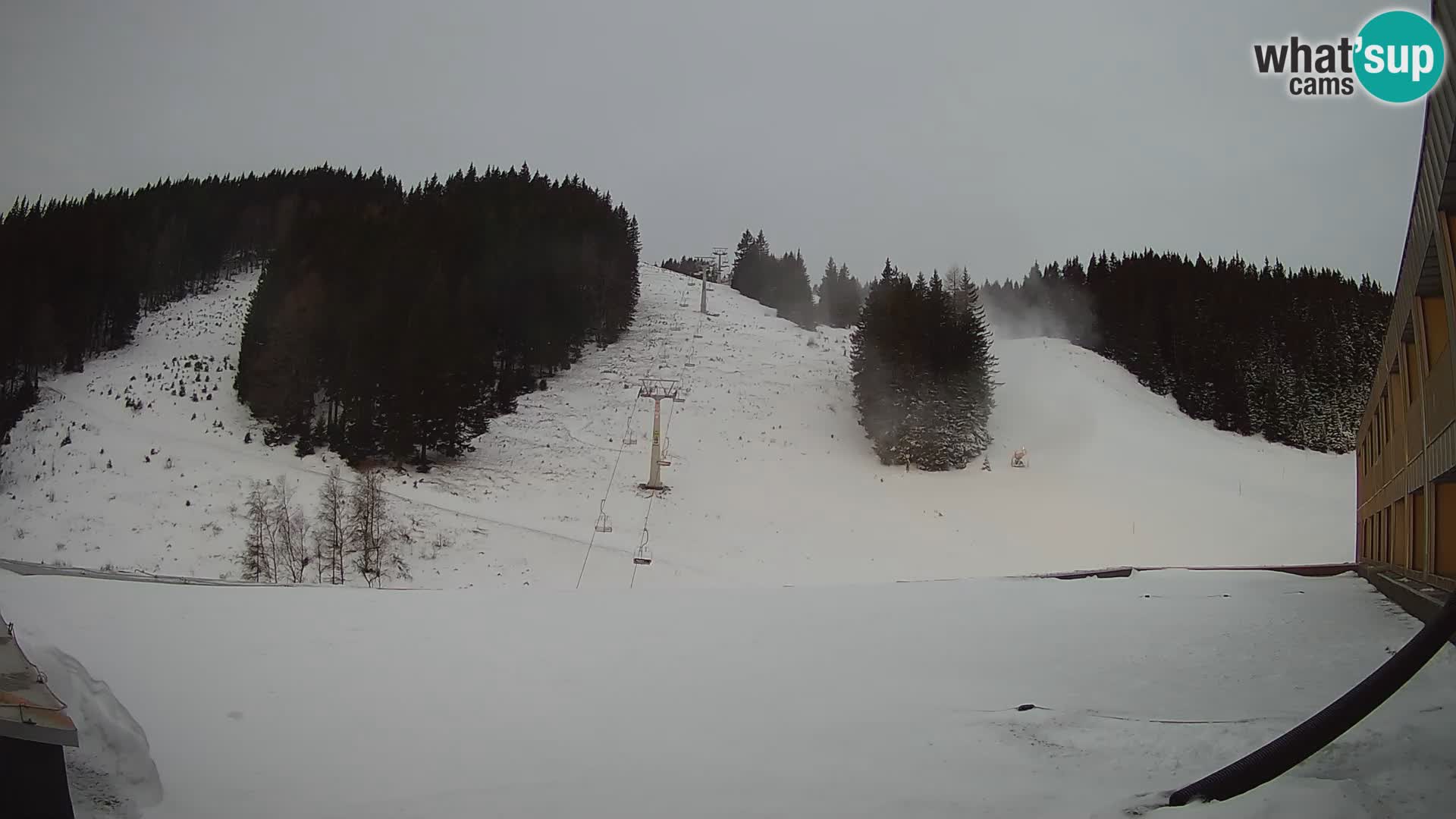 GOLTE Ski resort live webcam – view to Medvedjak – Slovenia