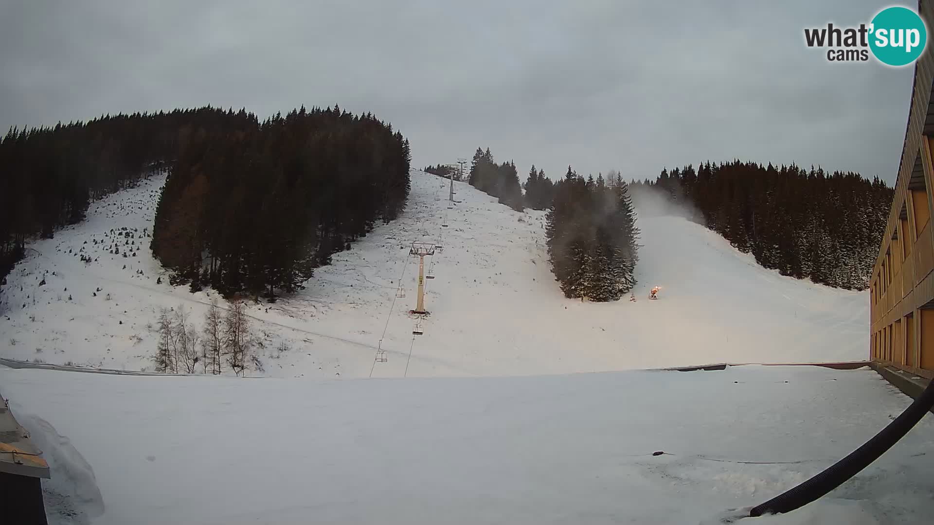 GOLTE Ski resort live webcam – view to Medvedjak – Slovenia