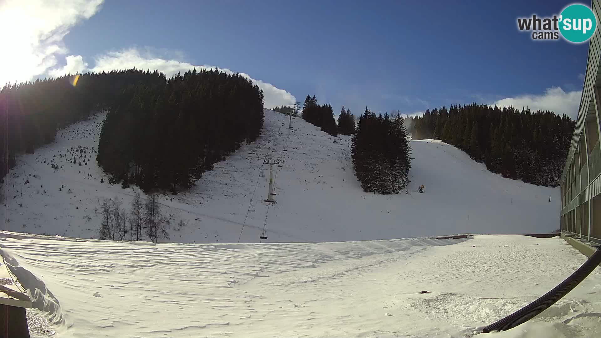 Webcam en direct de la station de ski de GOLTE – vue sur Medvedjak – Slovénie