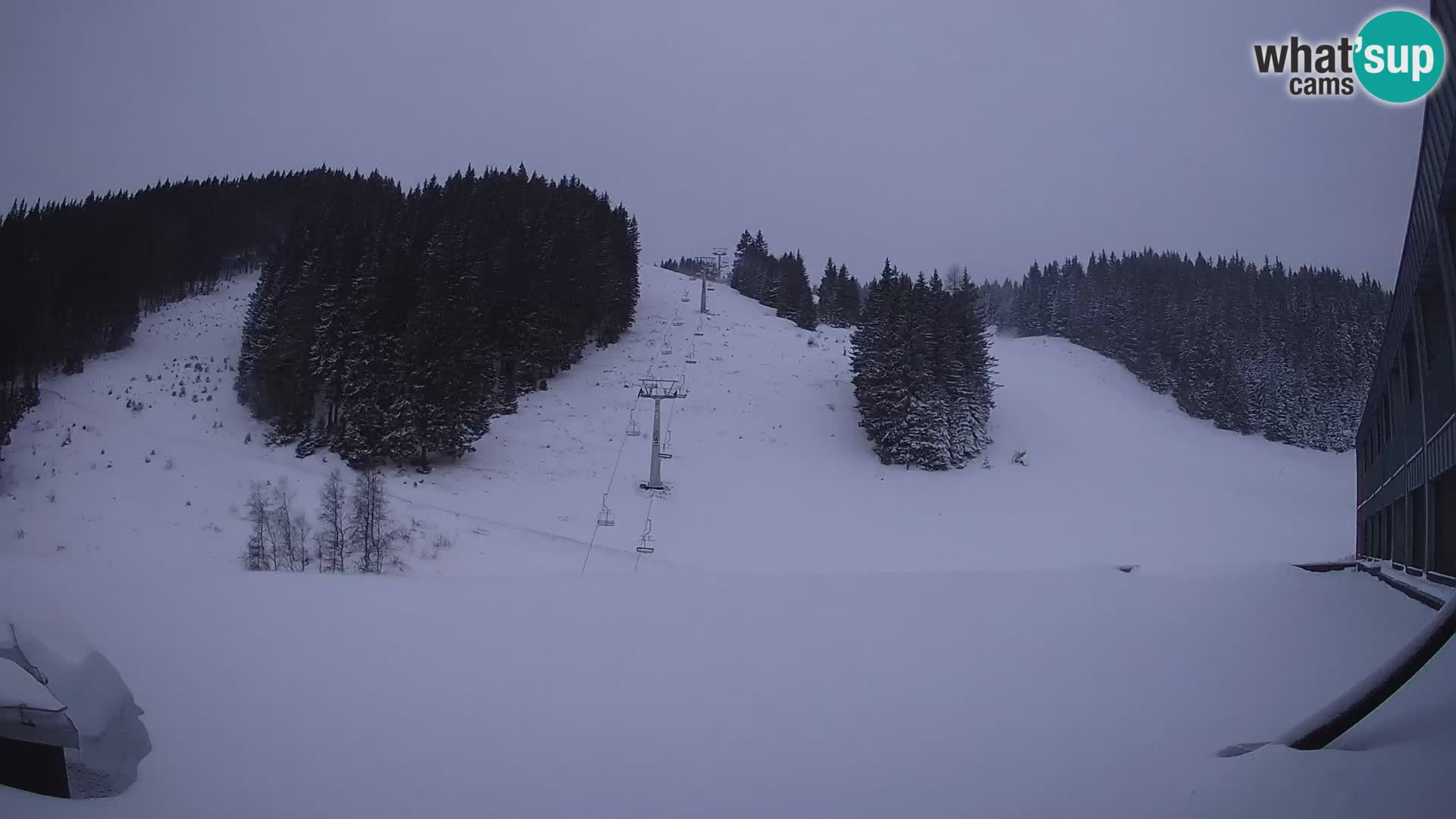 Webcam en direct de la station de ski de GOLTE – vue sur Medvedjak – Slovénie