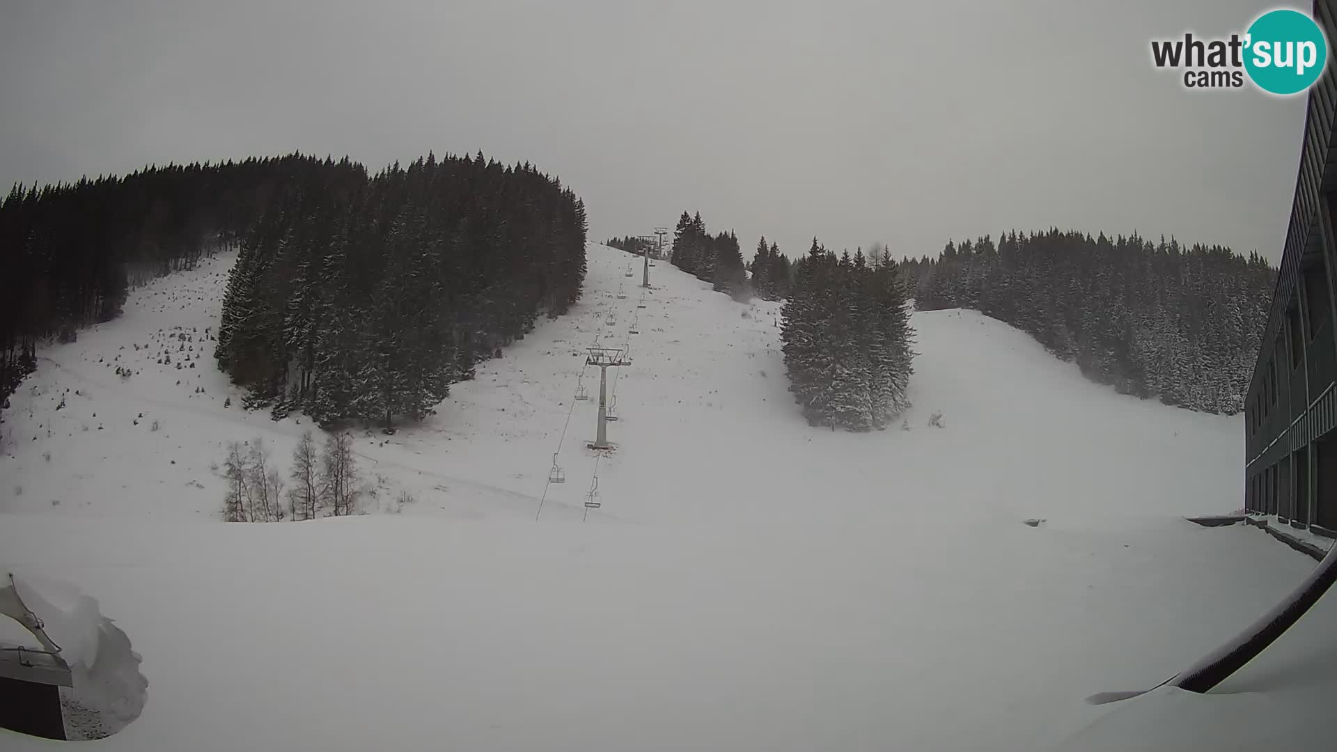 Webcam en direct de la station de ski de GOLTE – vue sur Medvedjak – Slovénie