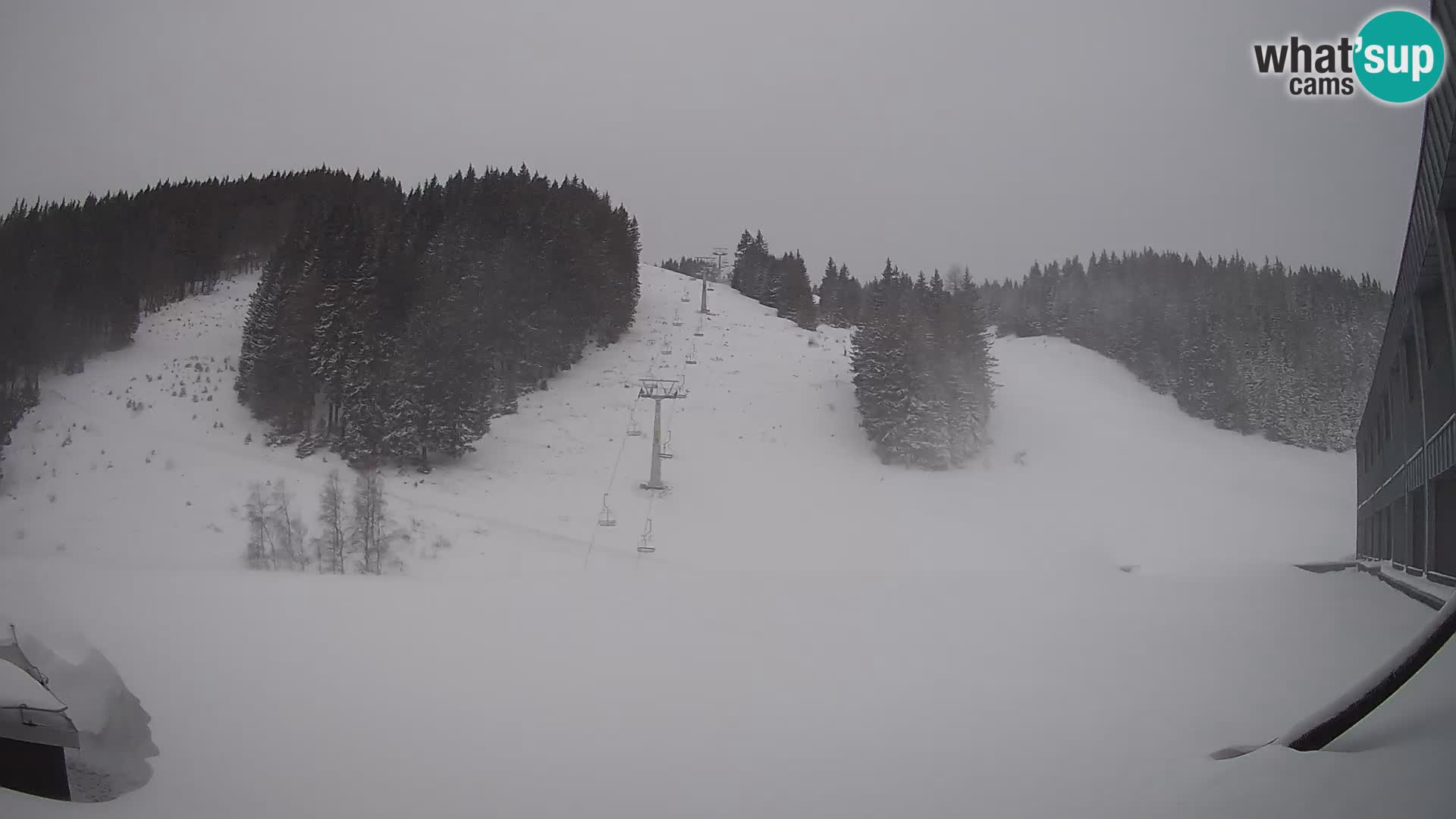 Webcam en direct de la station de ski de GOLTE – vue sur Medvedjak – Slovénie