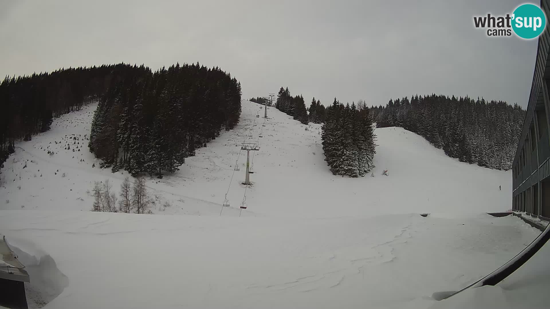 Webcam en direct de la station de ski de GOLTE – vue sur Medvedjak – Slovénie