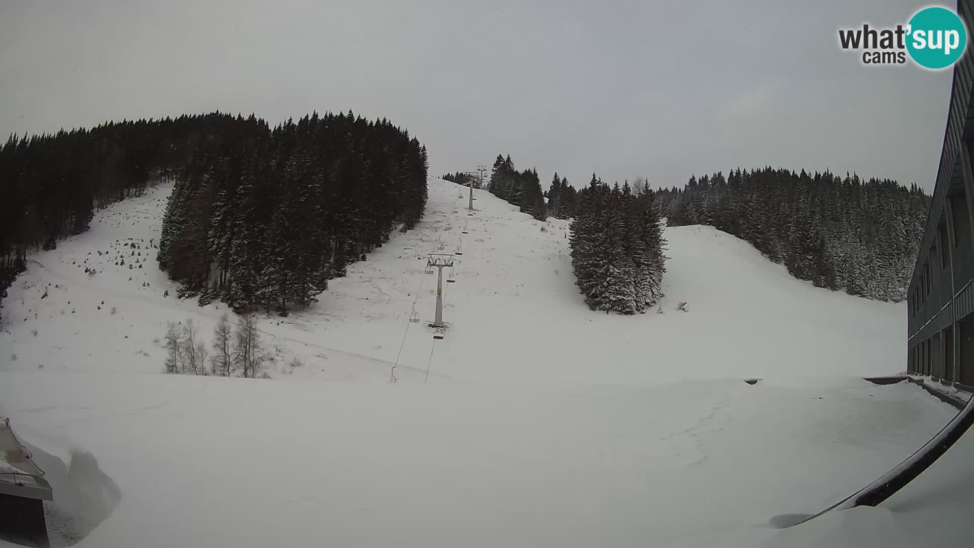 Webcam en direct de la station de ski de GOLTE – vue sur Medvedjak – Slovénie