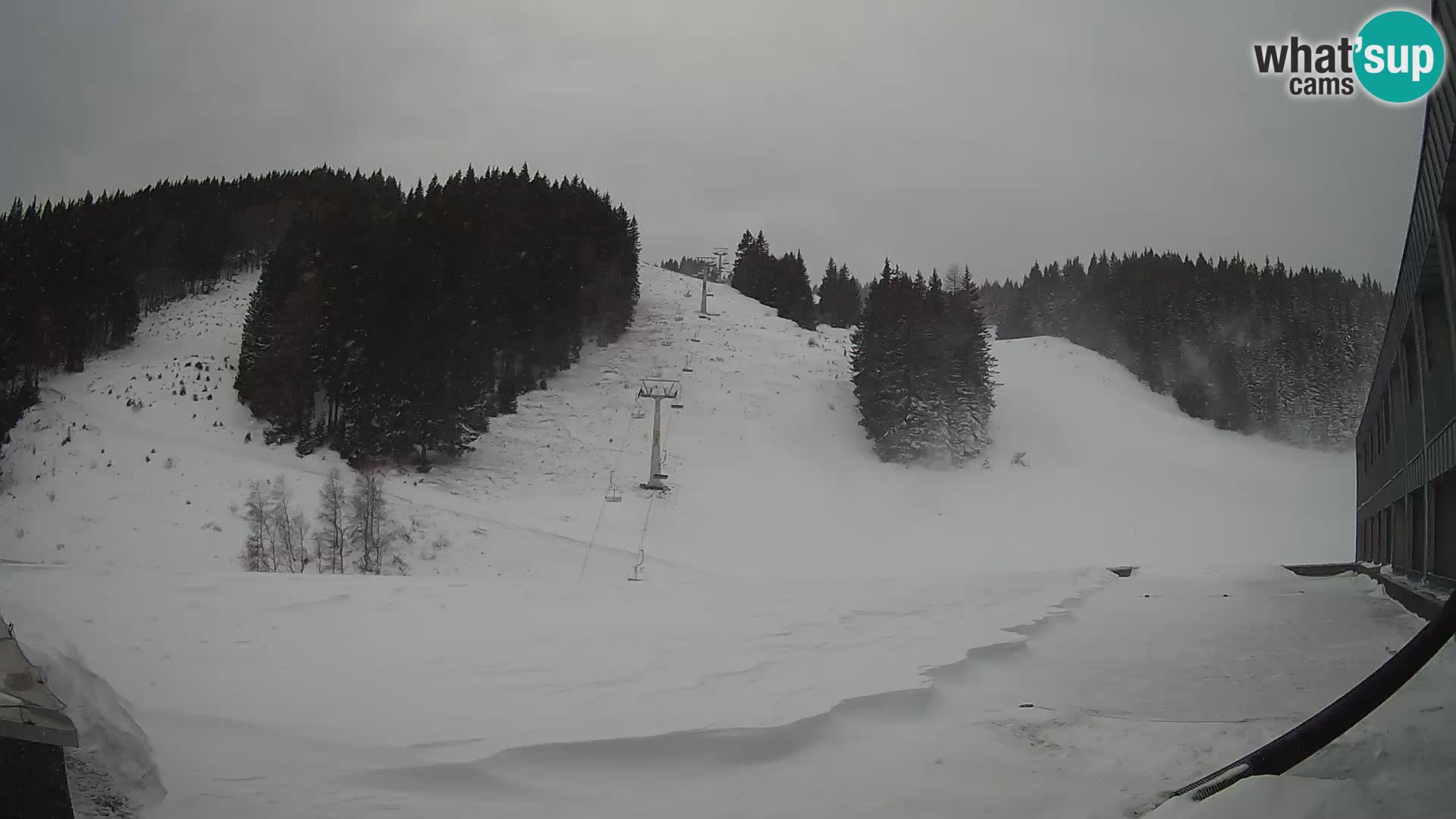 Webcam en direct de la station de ski de GOLTE – vue sur Medvedjak – Slovénie