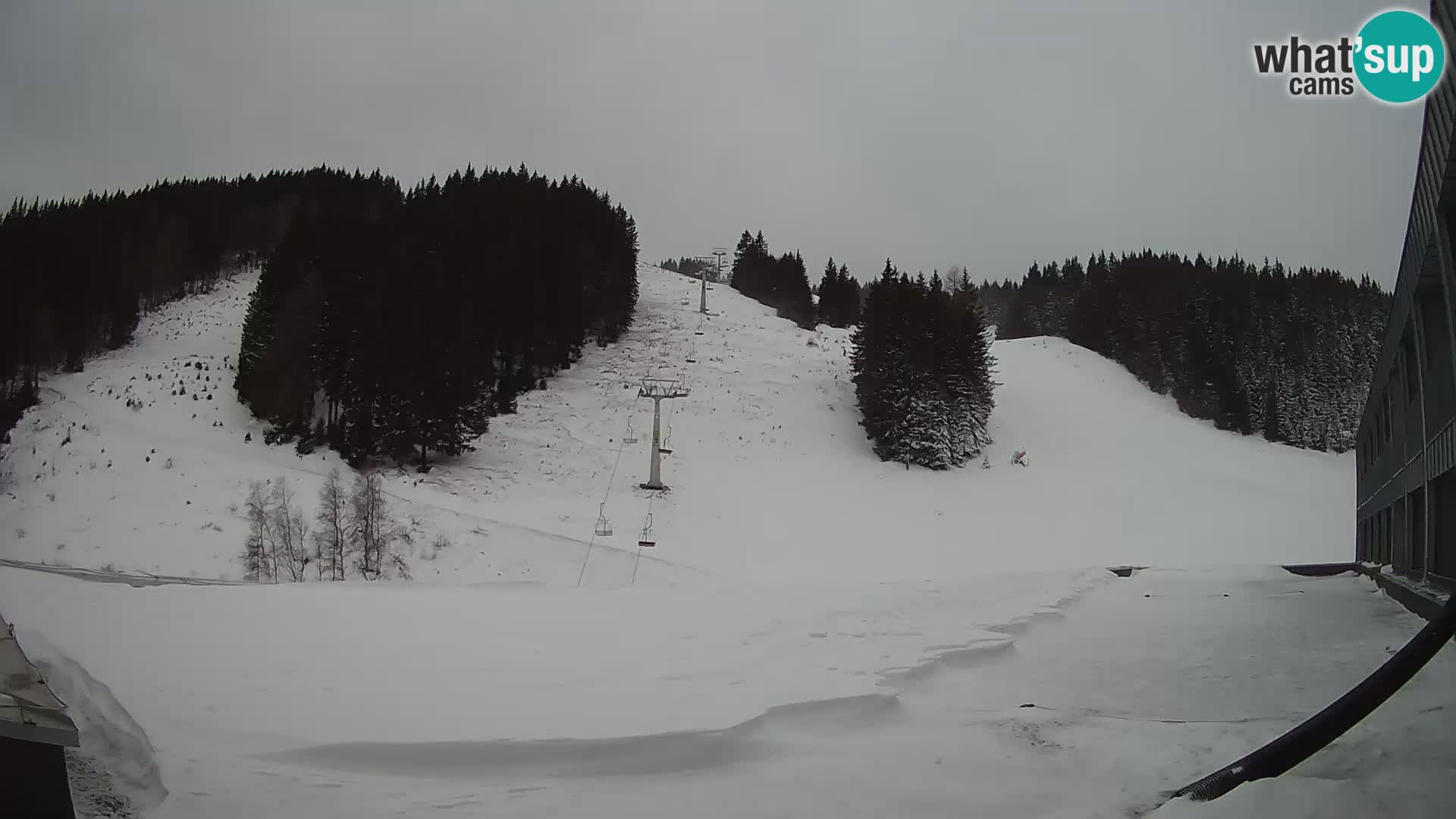 Webcam en direct de la station de ski de GOLTE – vue sur Medvedjak – Slovénie