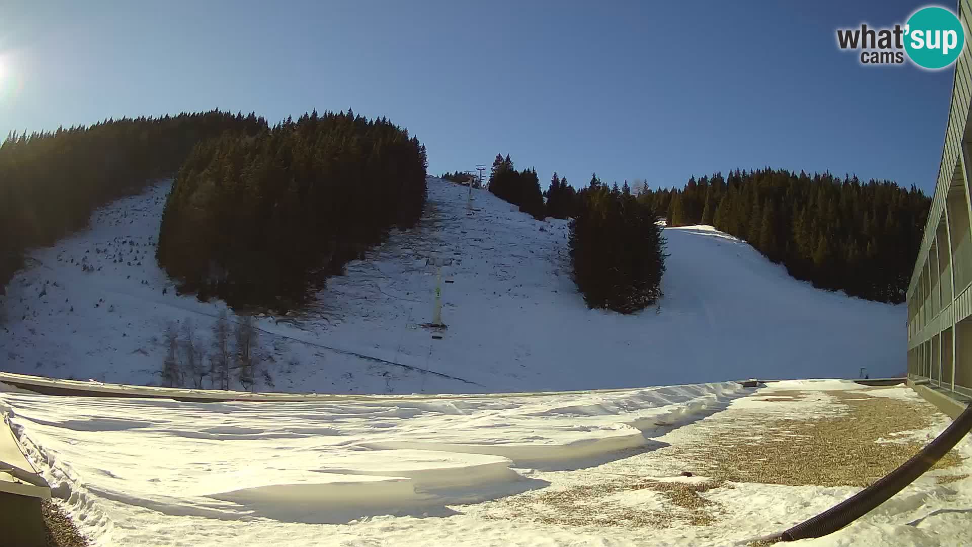 GOLTE Skigebiet webcam – Schöne Aussicht auf Medvedjak – Slowenien