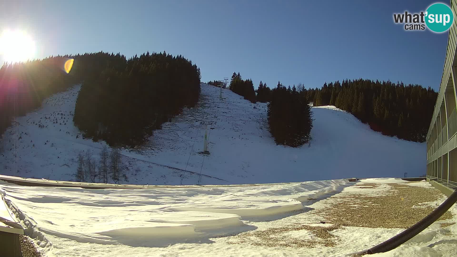 Webcam en direct de la station de ski de GOLTE – vue sur Medvedjak – Slovénie