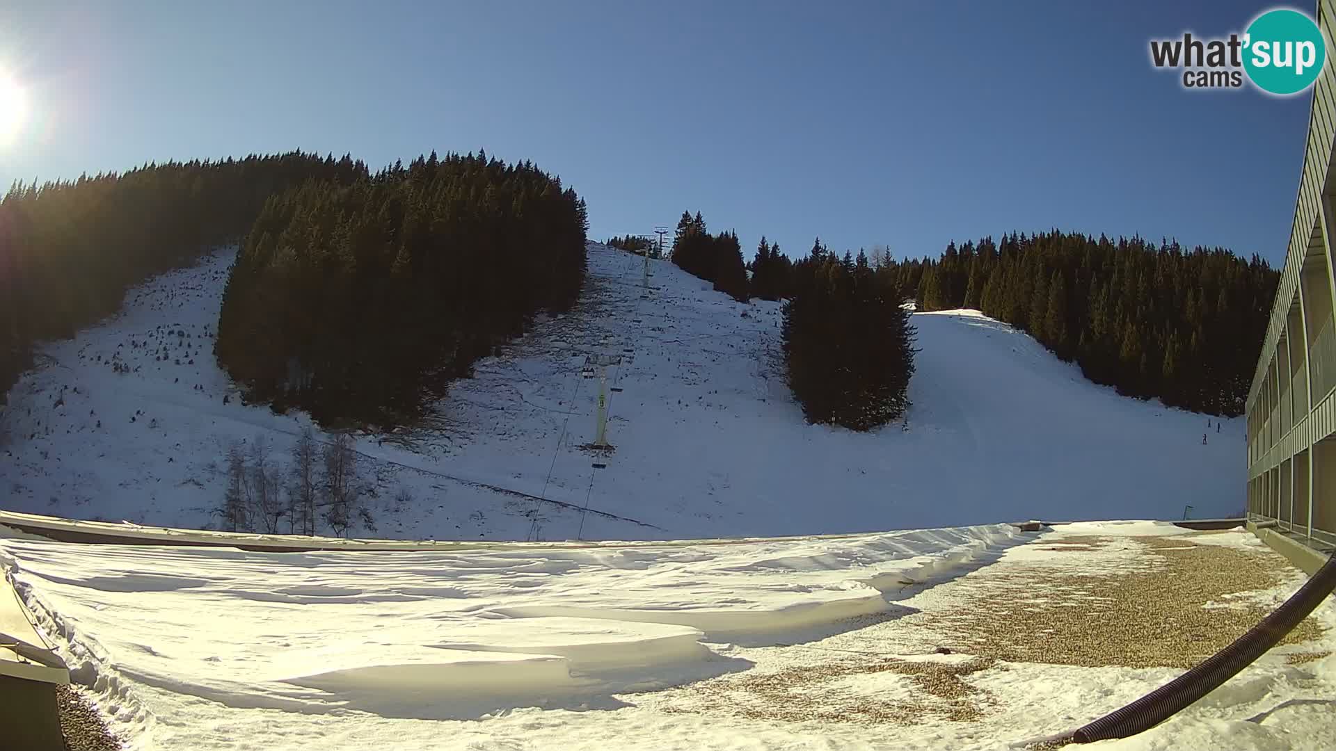 GOLTE Skigebiet webcam – Schöne Aussicht auf Medvedjak – Slowenien