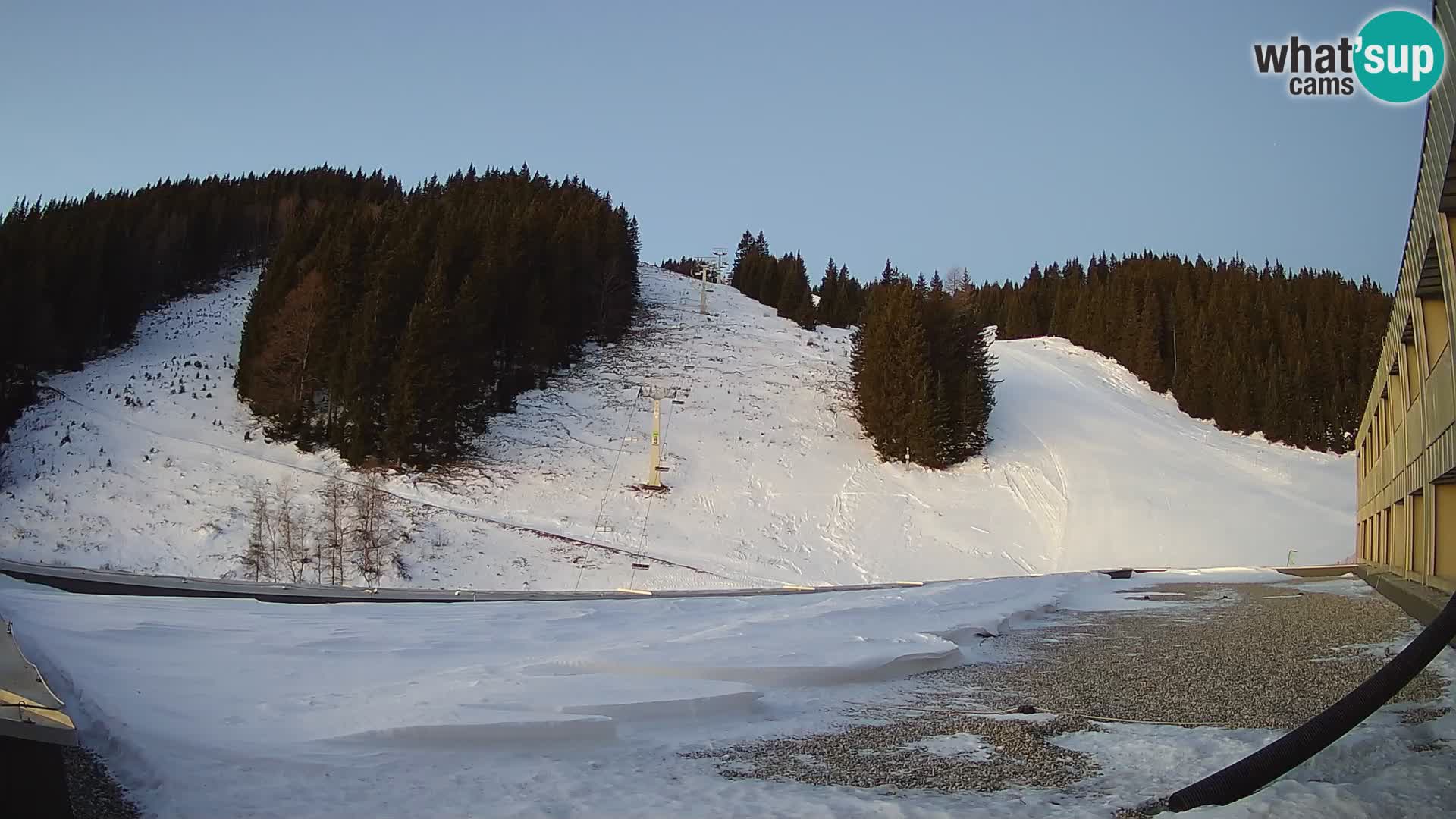 GOLTE Ski resort live webcam – view to Medvedjak – Slovenia