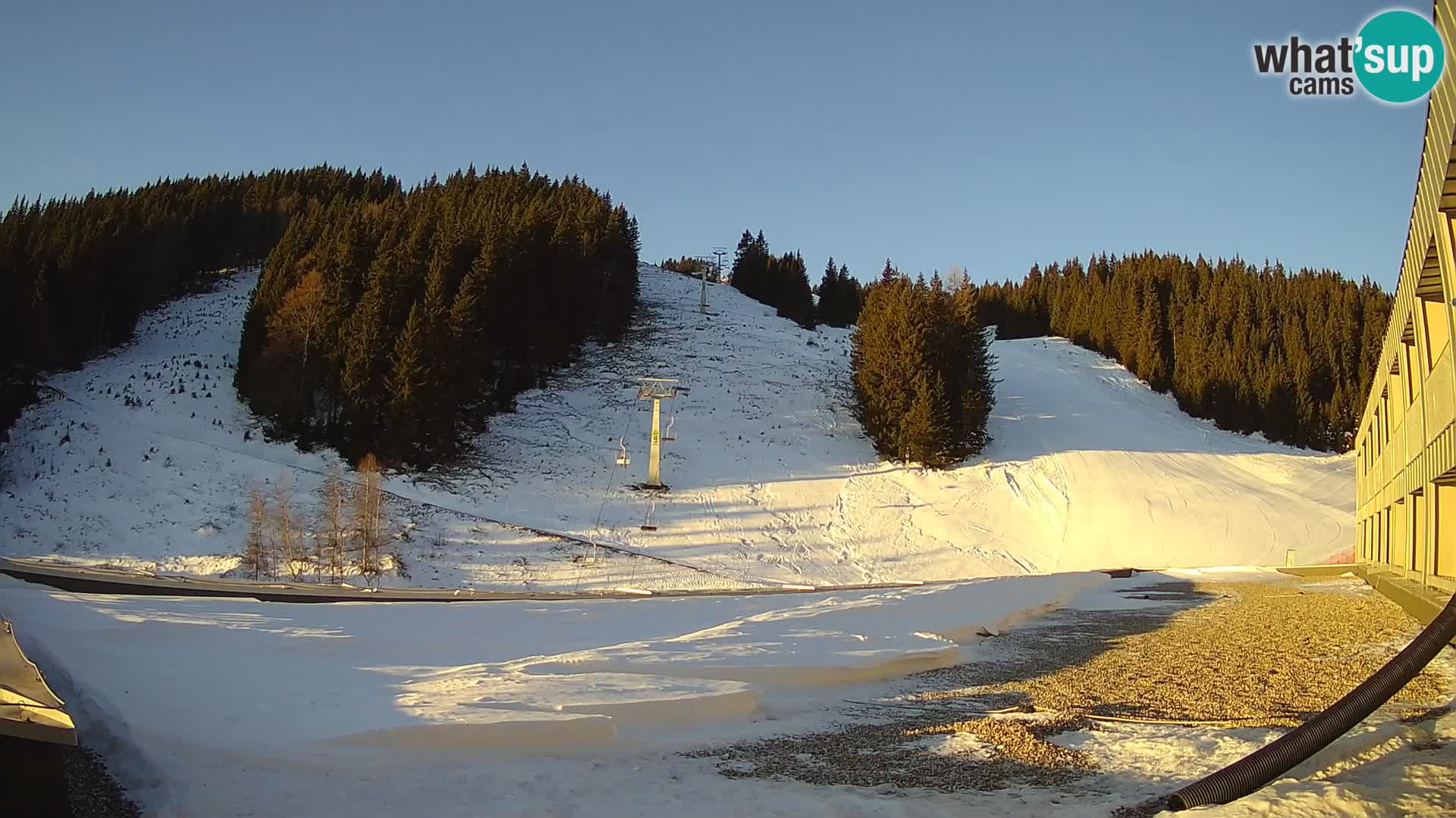 GOLTE Ski resort live webcam – view to Medvedjak – Slovenia