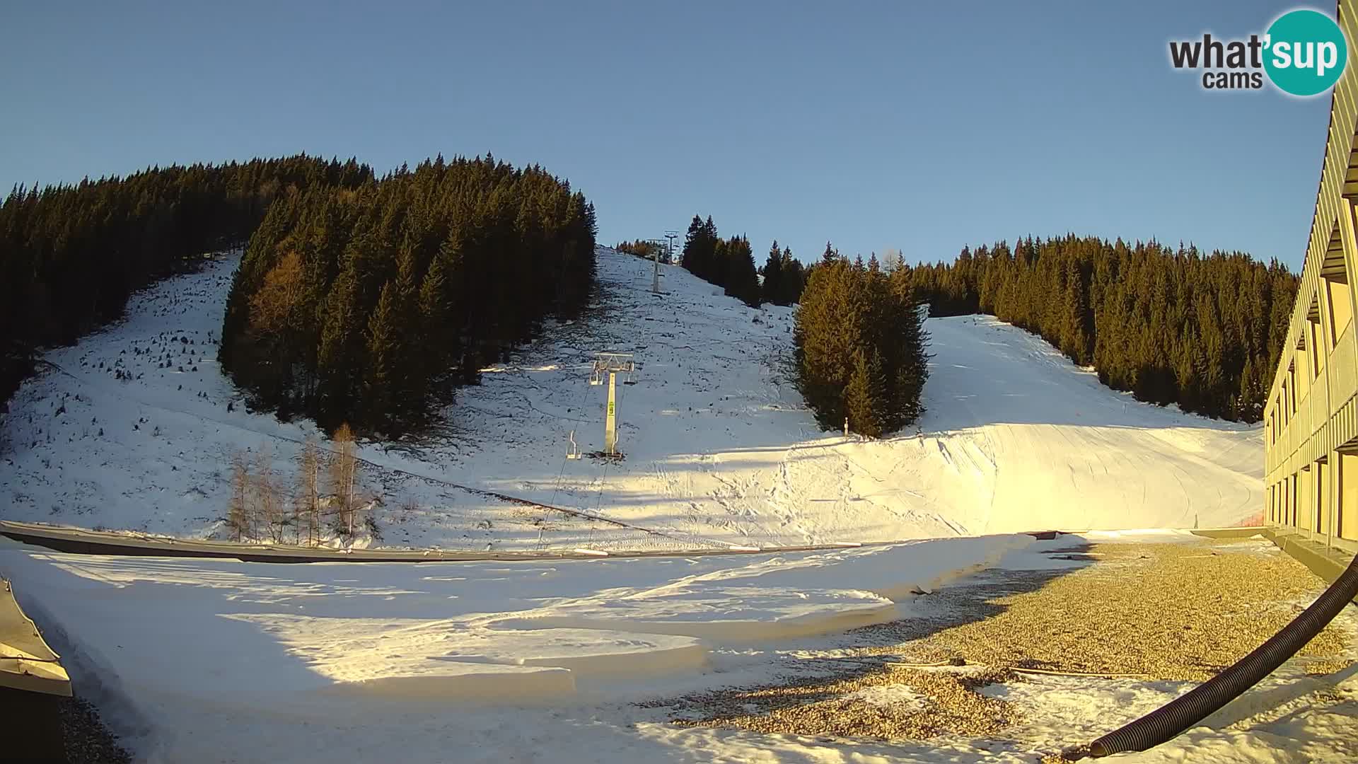 GOLTE Ski resort live webcam – view to Medvedjak – Slovenia