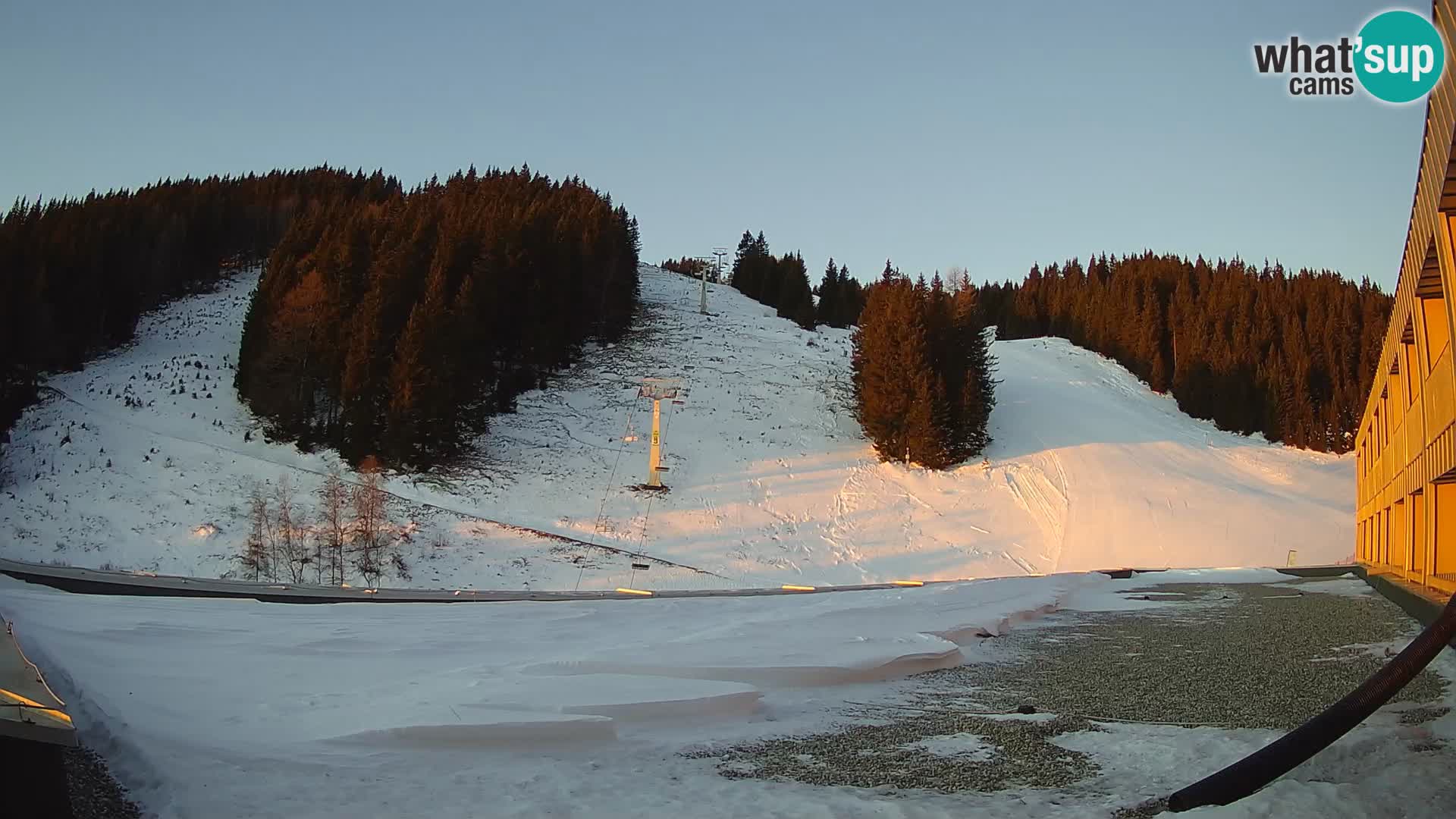 GOLTE Ski resort live webcam – view to Medvedjak – Slovenia