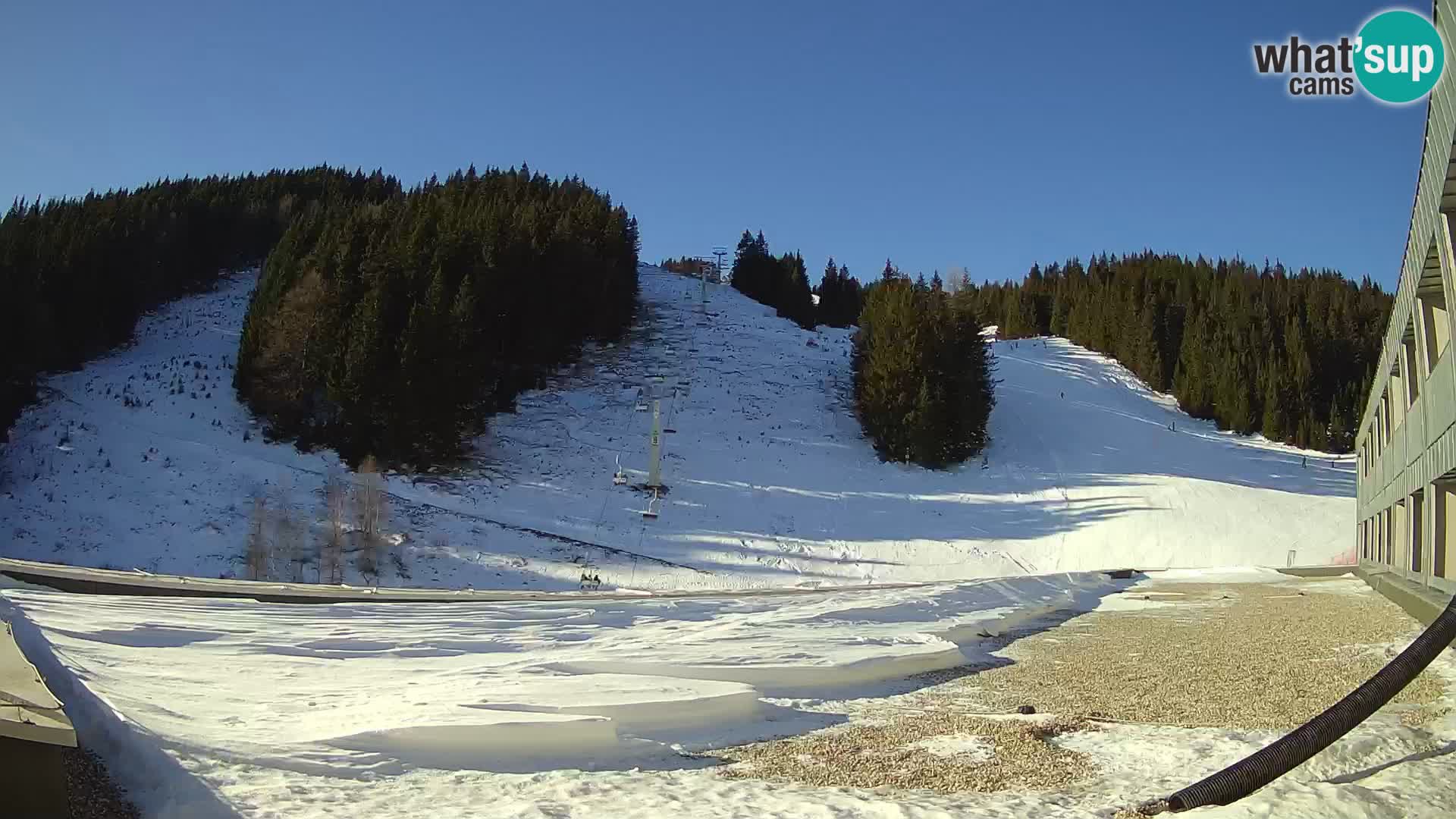 GOLTE Ski resort live webcam – view to Medvedjak – Slovenia