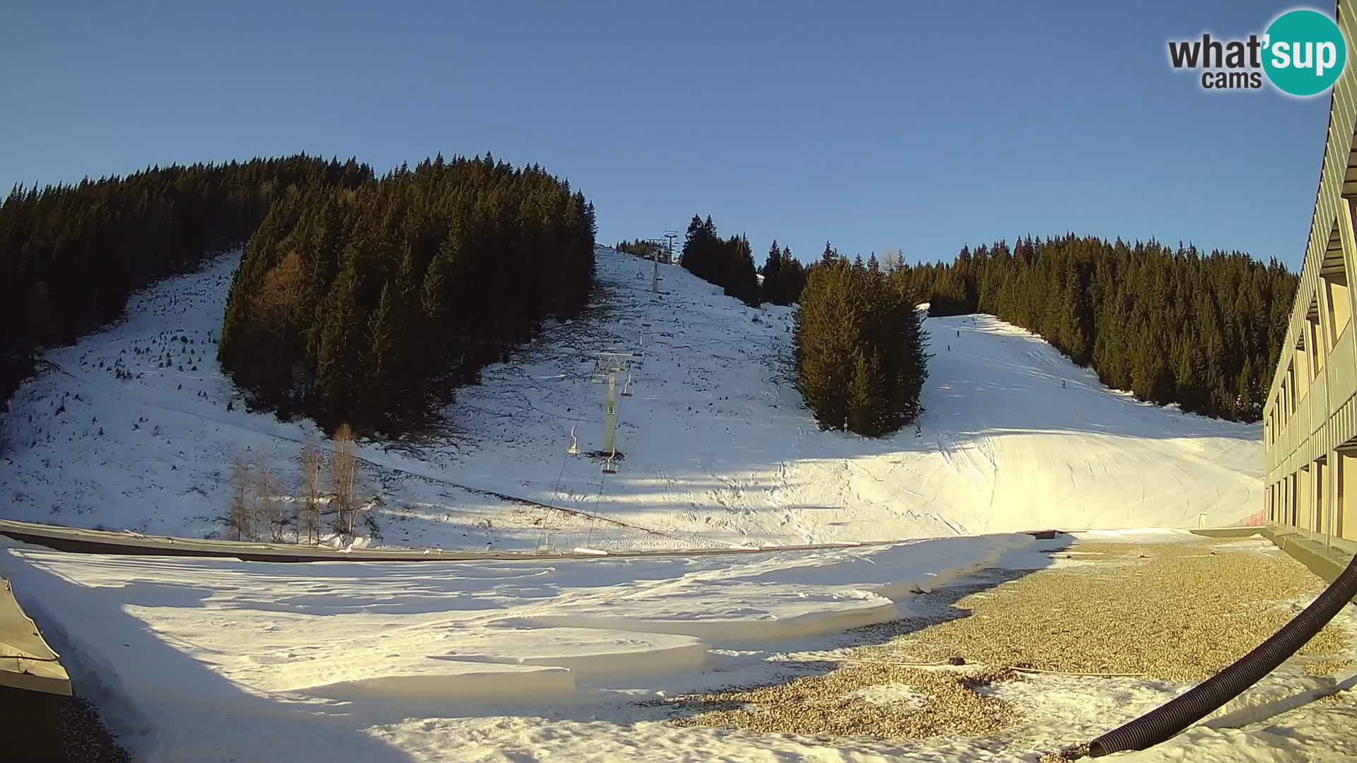 GOLTE Ski resort live webcam – view to Medvedjak – Slovenia