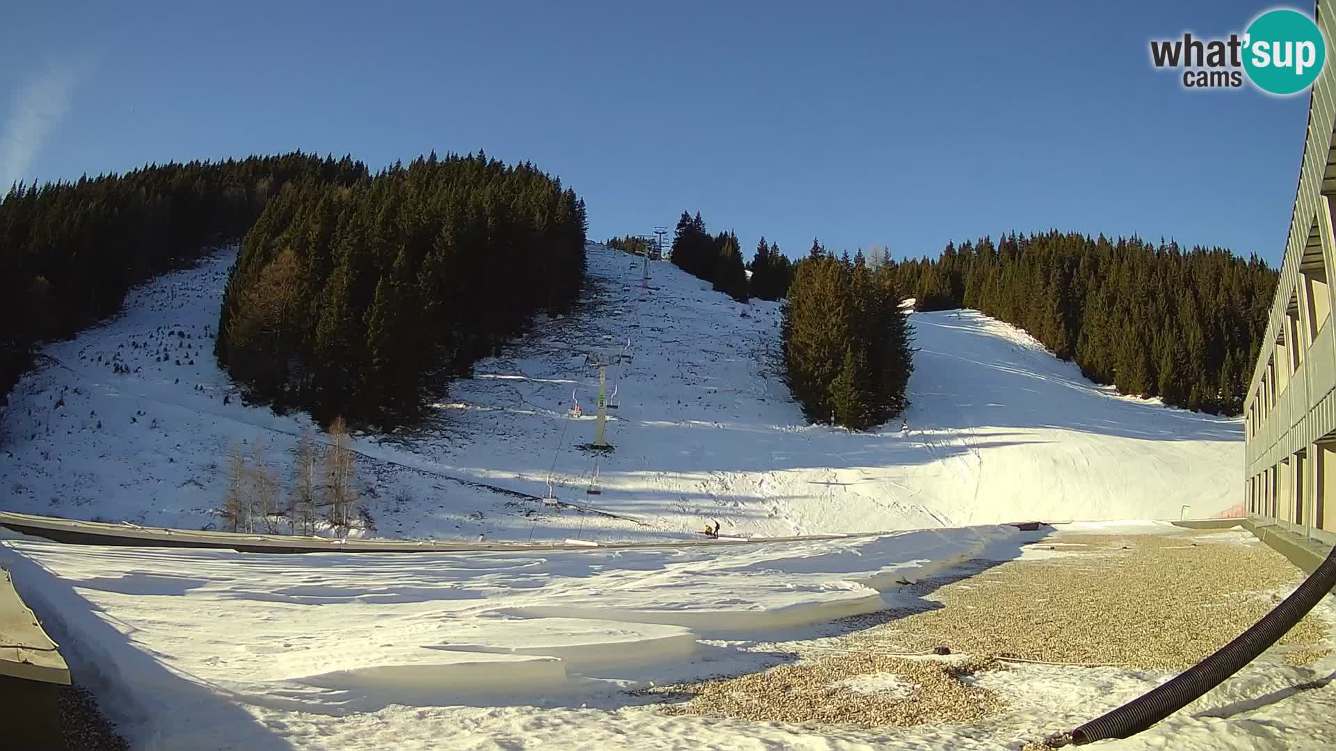 Webcam en direct de la station de ski de GOLTE – vue sur Medvedjak – Slovénie