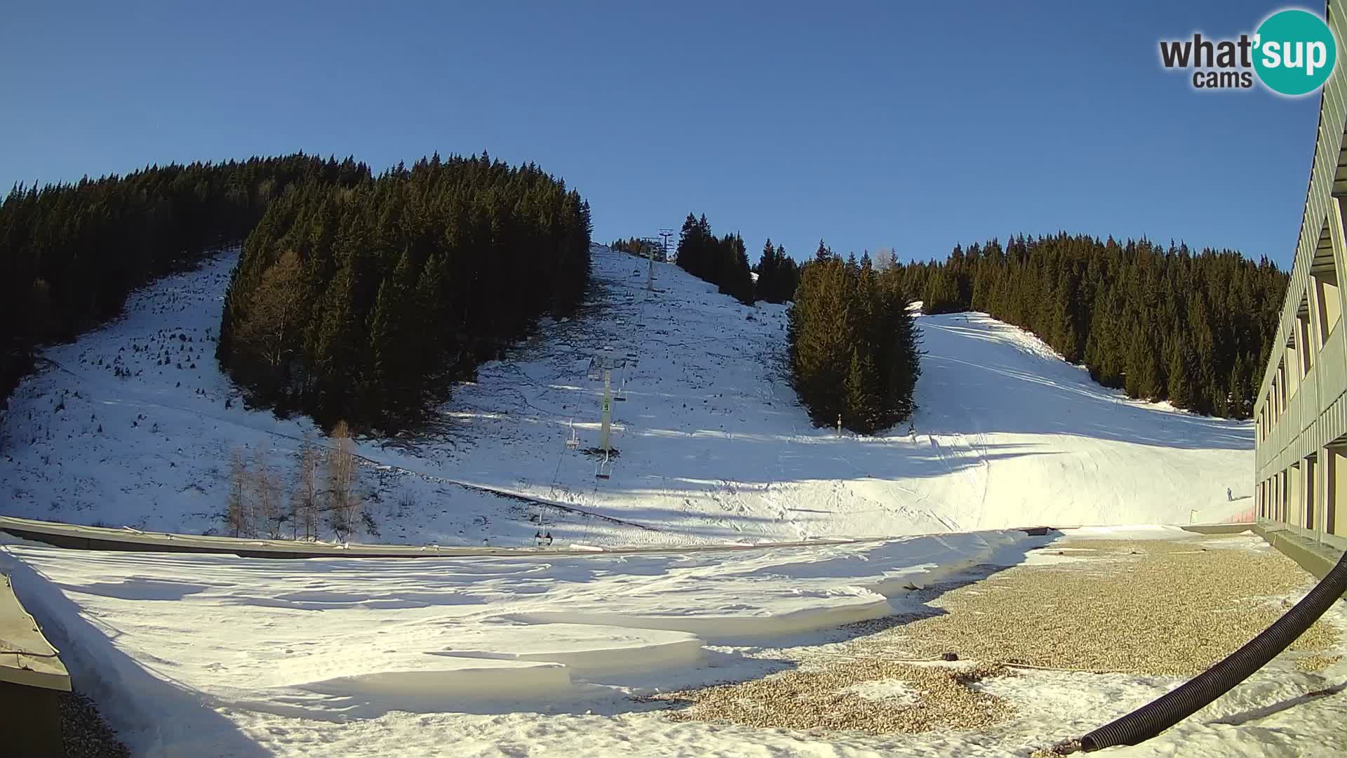 Webcam en direct de la station de ski de GOLTE – vue sur Medvedjak – Slovénie