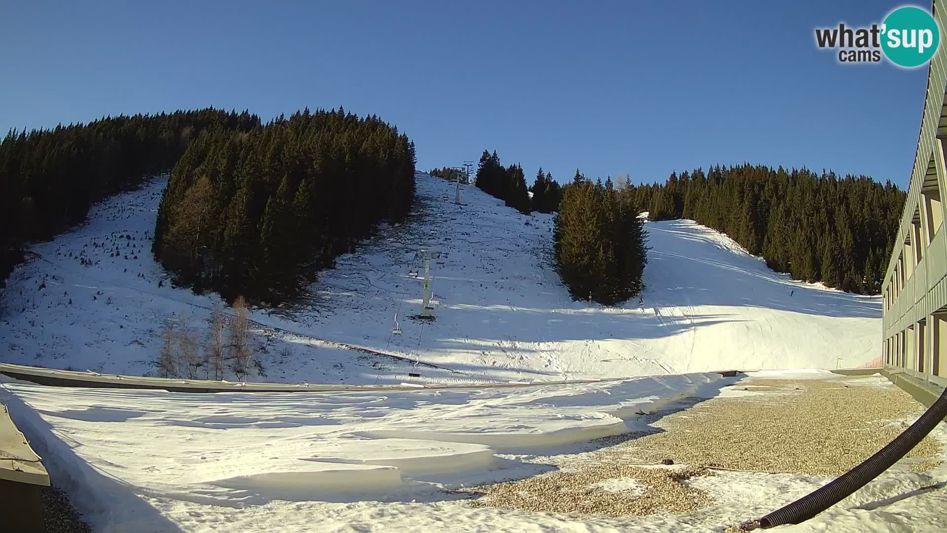 GOLTE Ski resort live webcam – view to Medvedjak – Slovenia