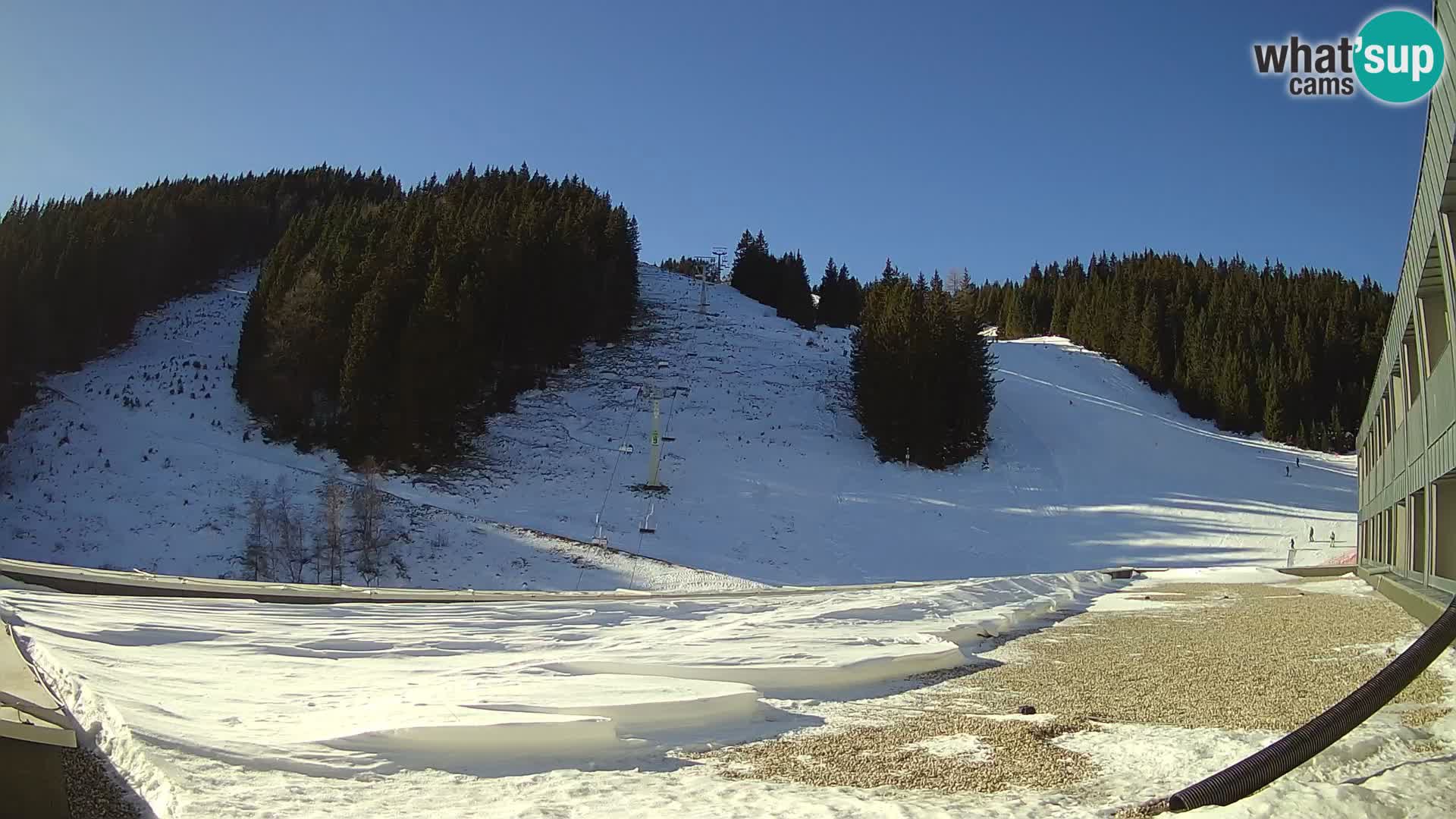 GOLTE Ski resort live webcam – view to Medvedjak – Slovenia