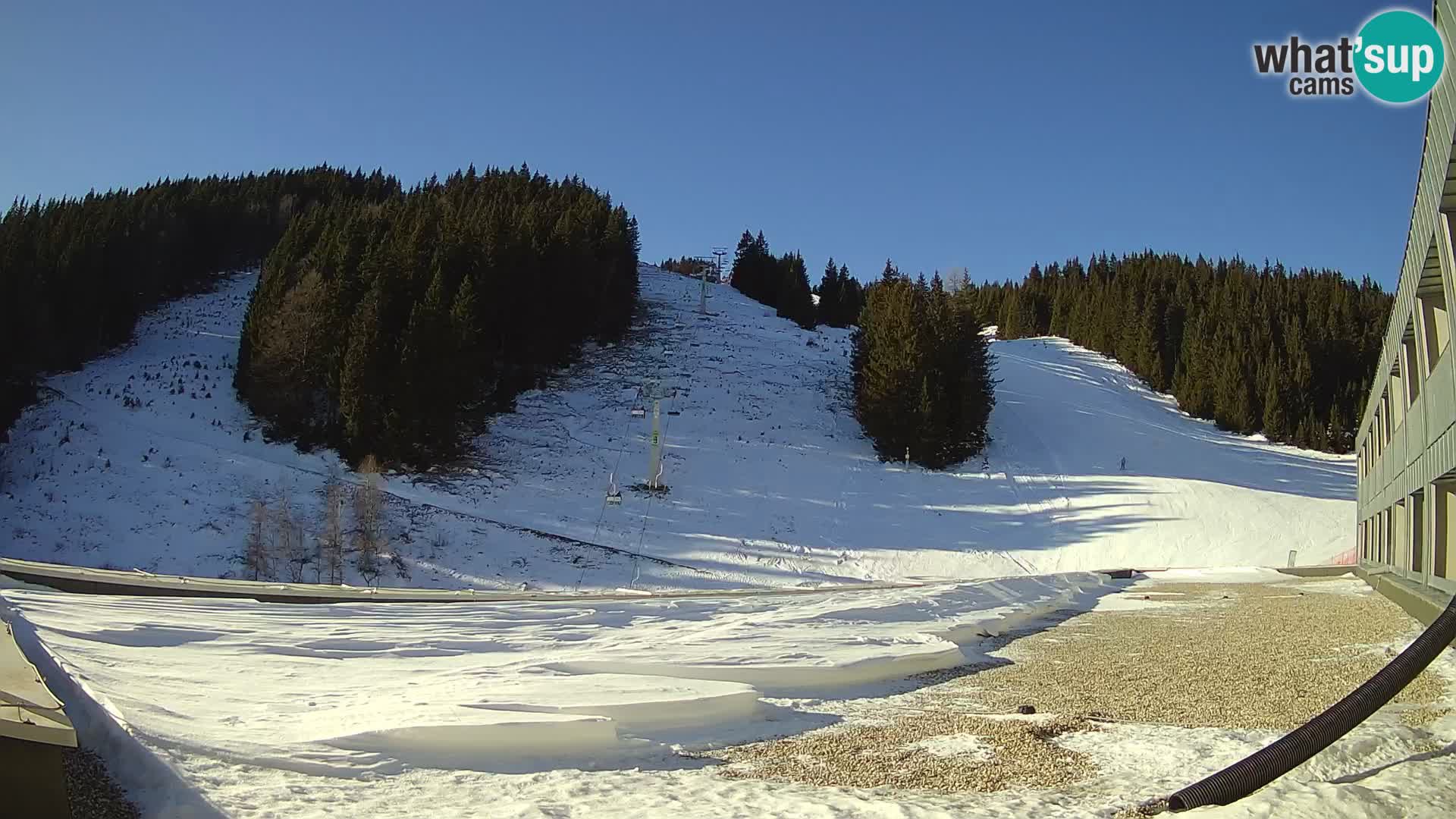 GOLTE Ski resort live webcam – view to Medvedjak – Slovenia