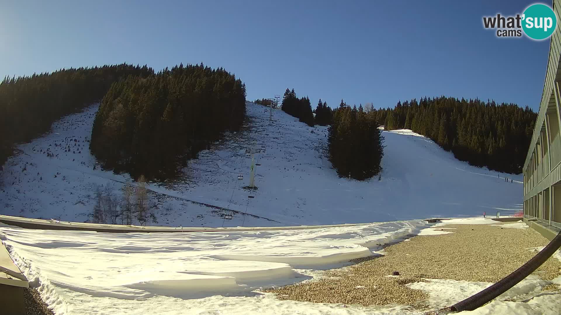 GOLTE Ski resort live webcam – view to Medvedjak – Slovenia