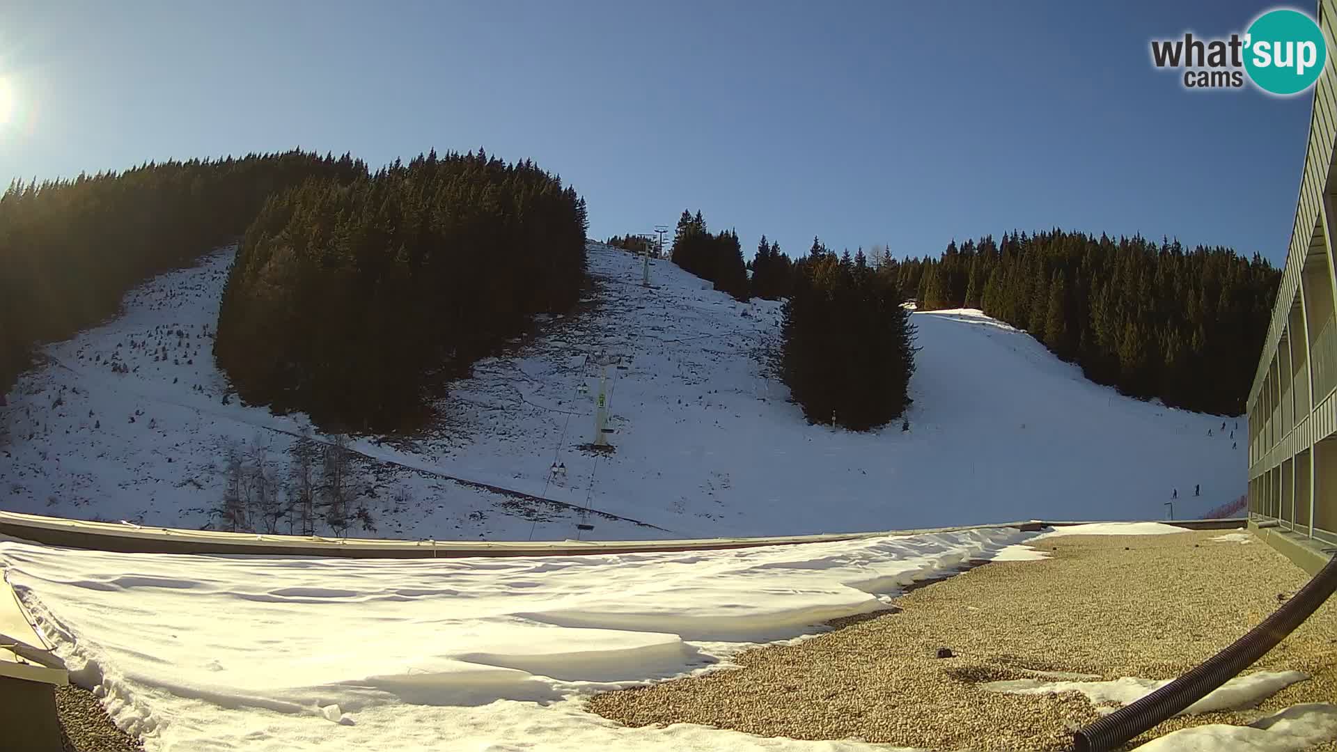 Webcam en direct de la station de ski de GOLTE – vue sur Medvedjak – Slovénie