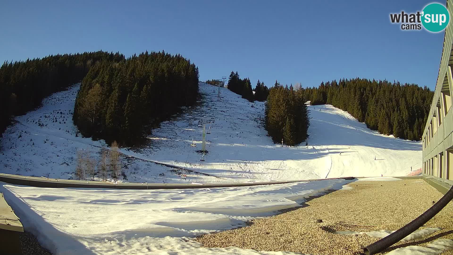 GOLTE Ski resort live webcam – view to Medvedjak – Slovenia