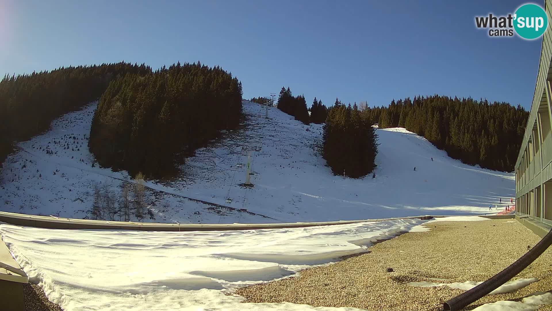 Webcam en direct de la station de ski de GOLTE – vue sur Medvedjak – Slovénie