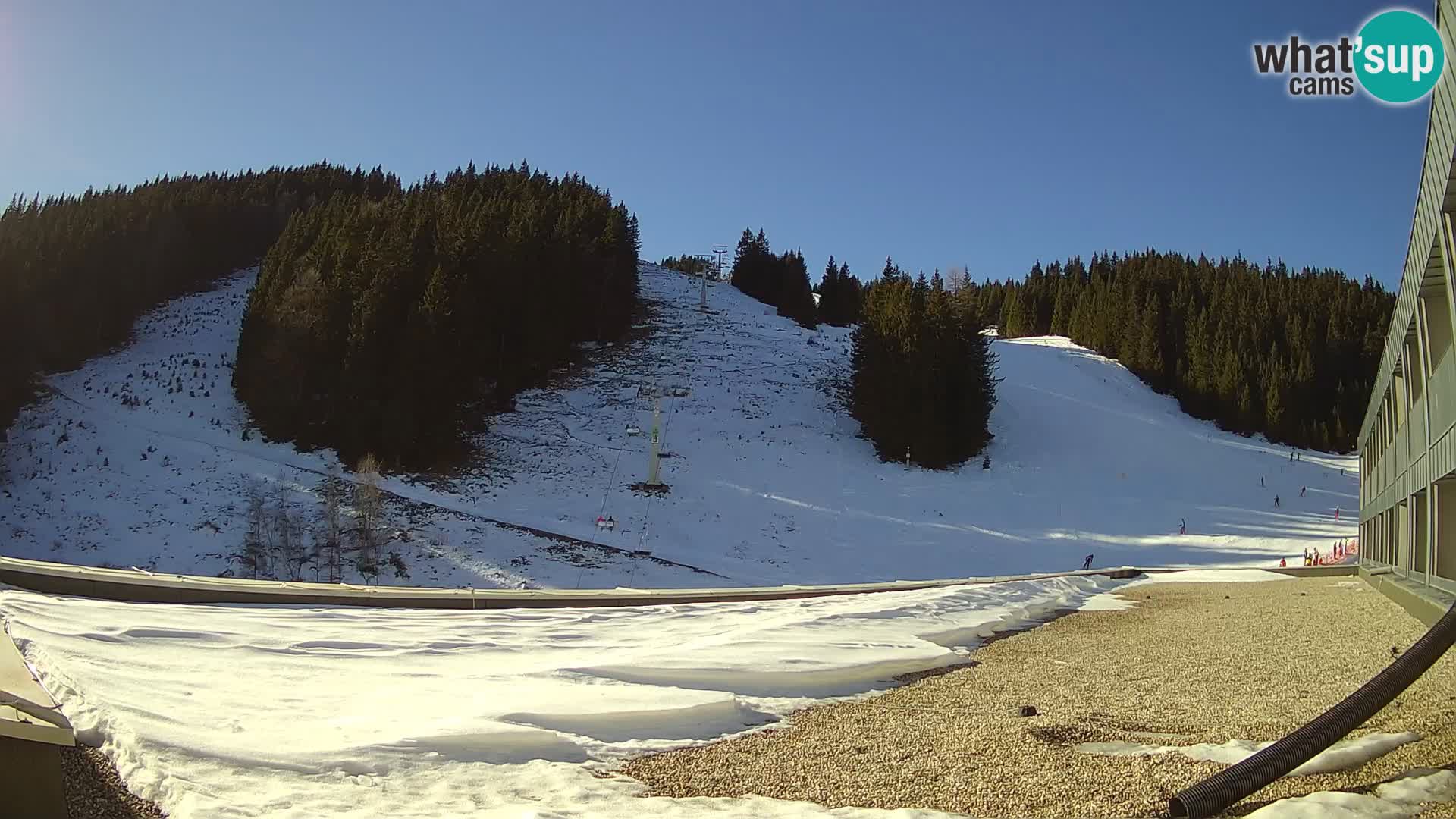 Cámara web en vivo de la estación de esquí GOLTE – vista a Medvedjak – Eslovenia