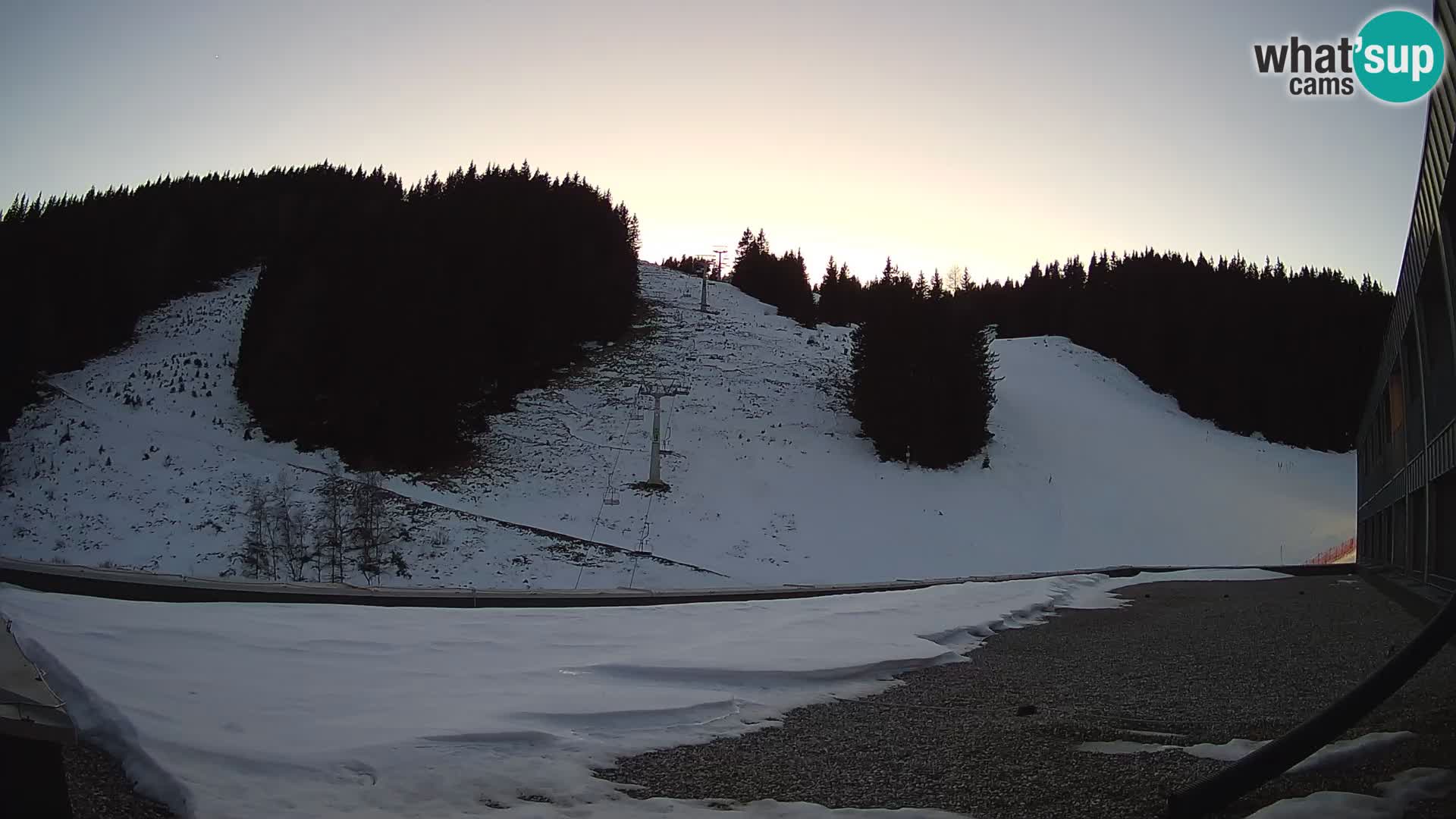 GOLTE Ski resort live webcam – view to Medvedjak – Slovenia