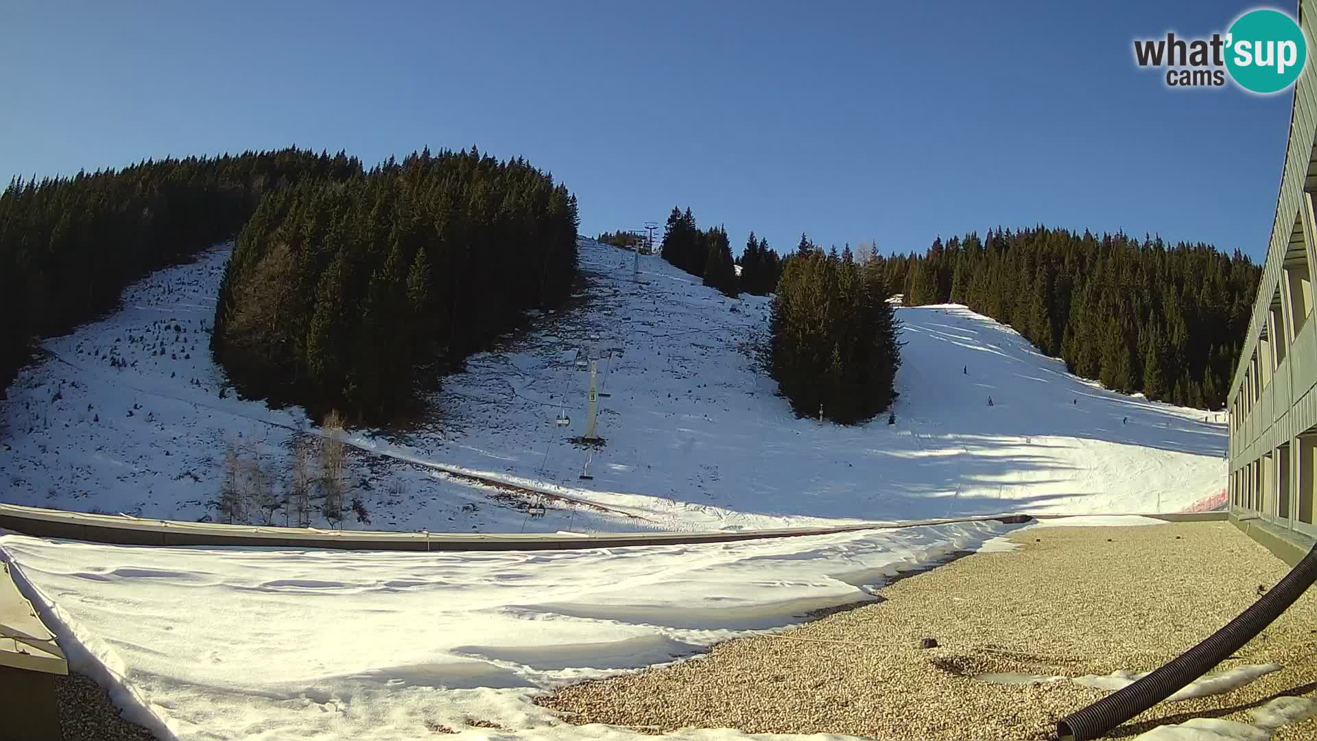 GOLTE Ski resort live webcam – view to Medvedjak – Slovenia