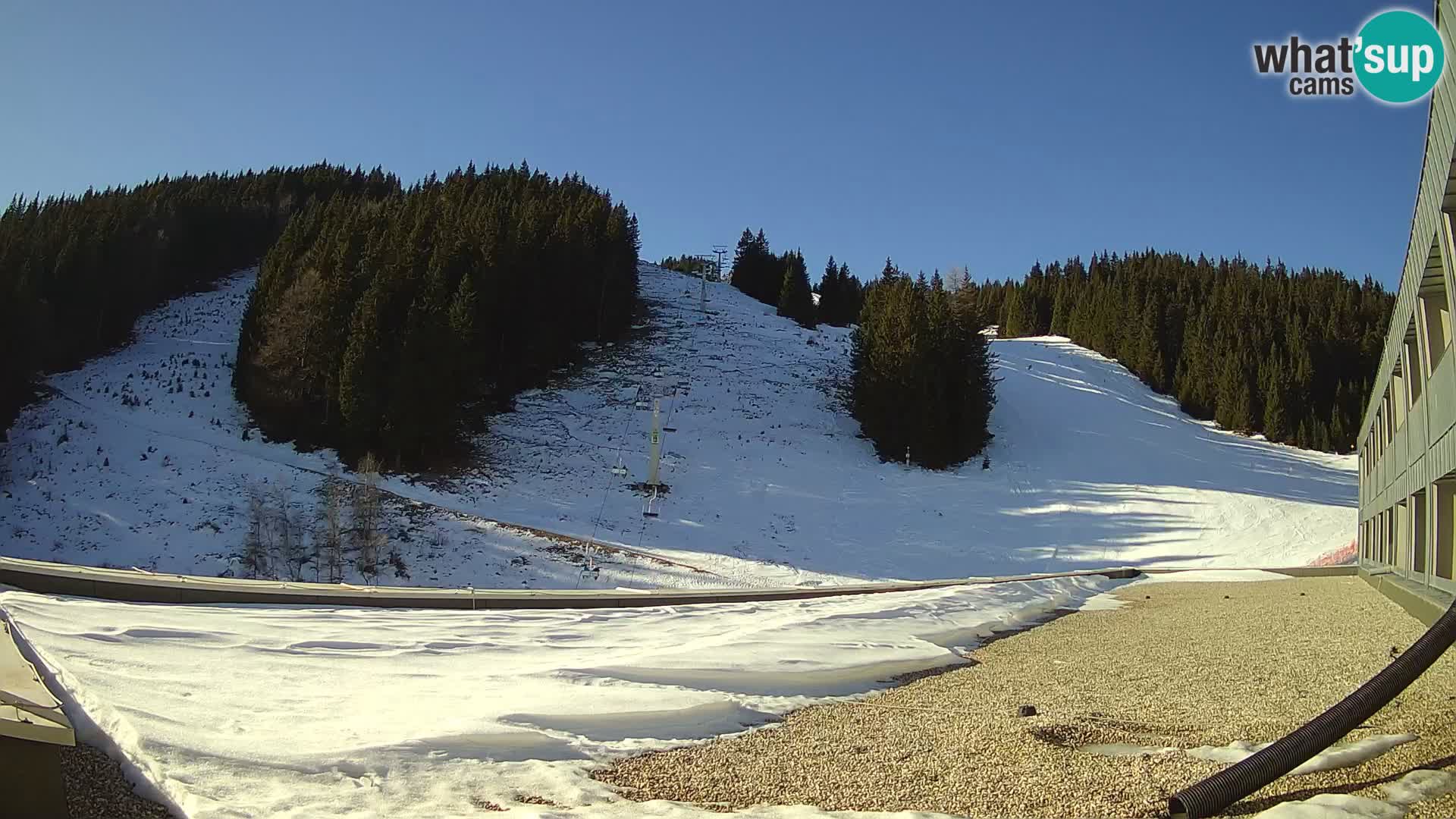 Webcam en direct de la station de ski de GOLTE – vue sur Medvedjak – Slovénie