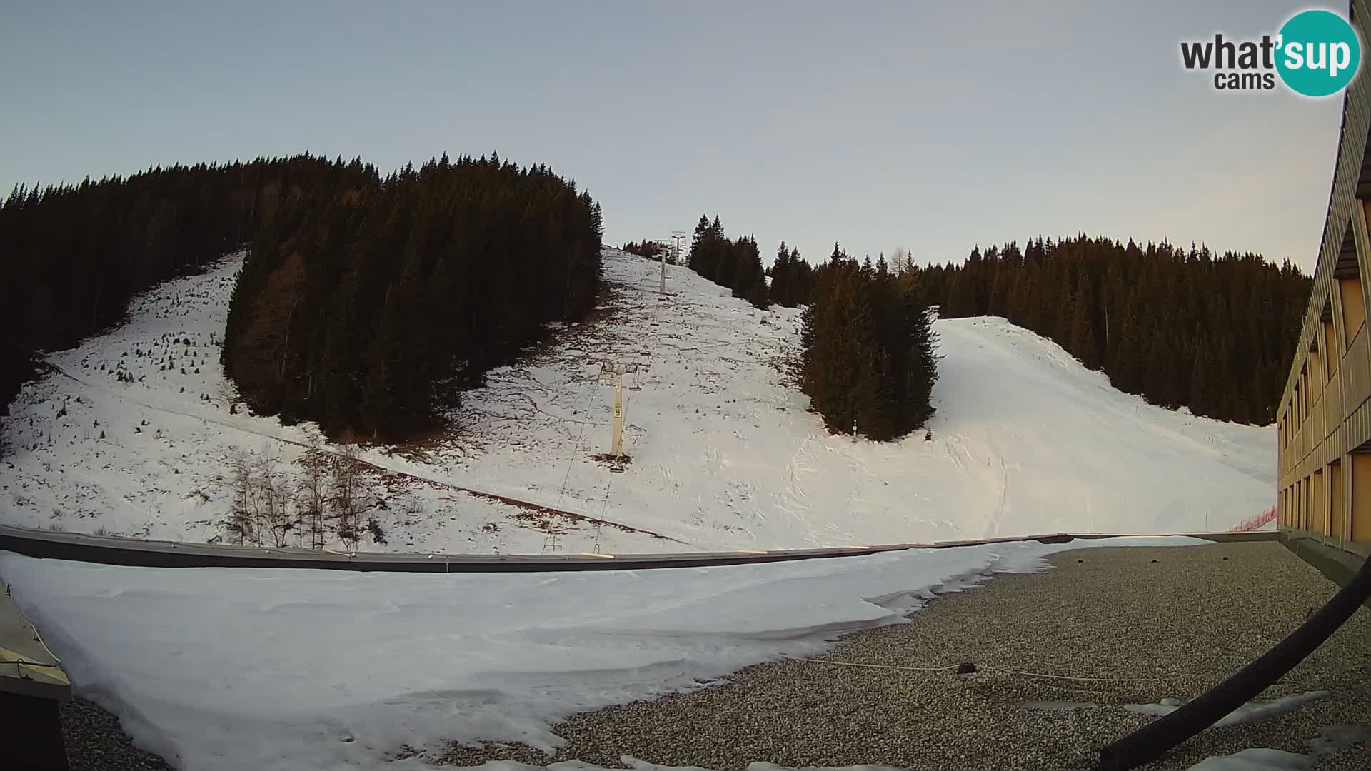 Webcam en direct de la station de ski de GOLTE – vue sur Medvedjak – Slovénie