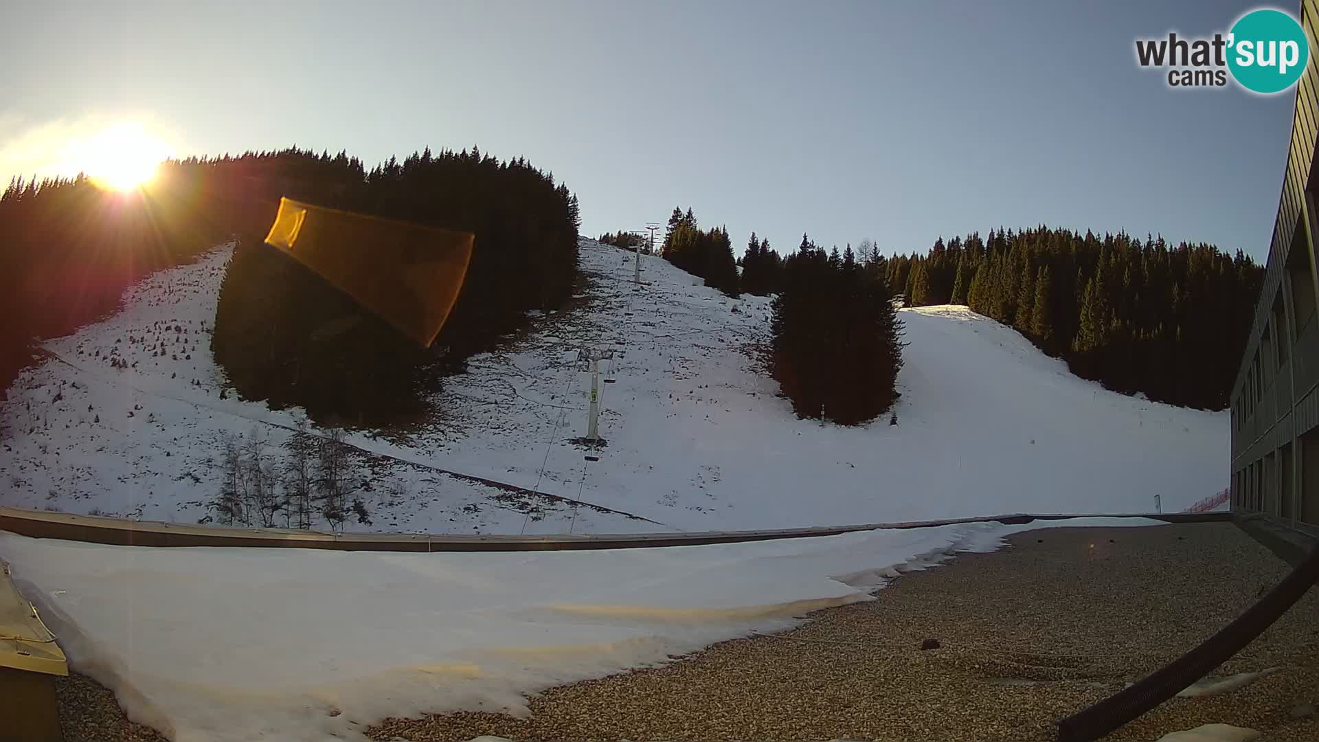 Webcam en direct de la station de ski de GOLTE – vue sur Medvedjak – Slovénie