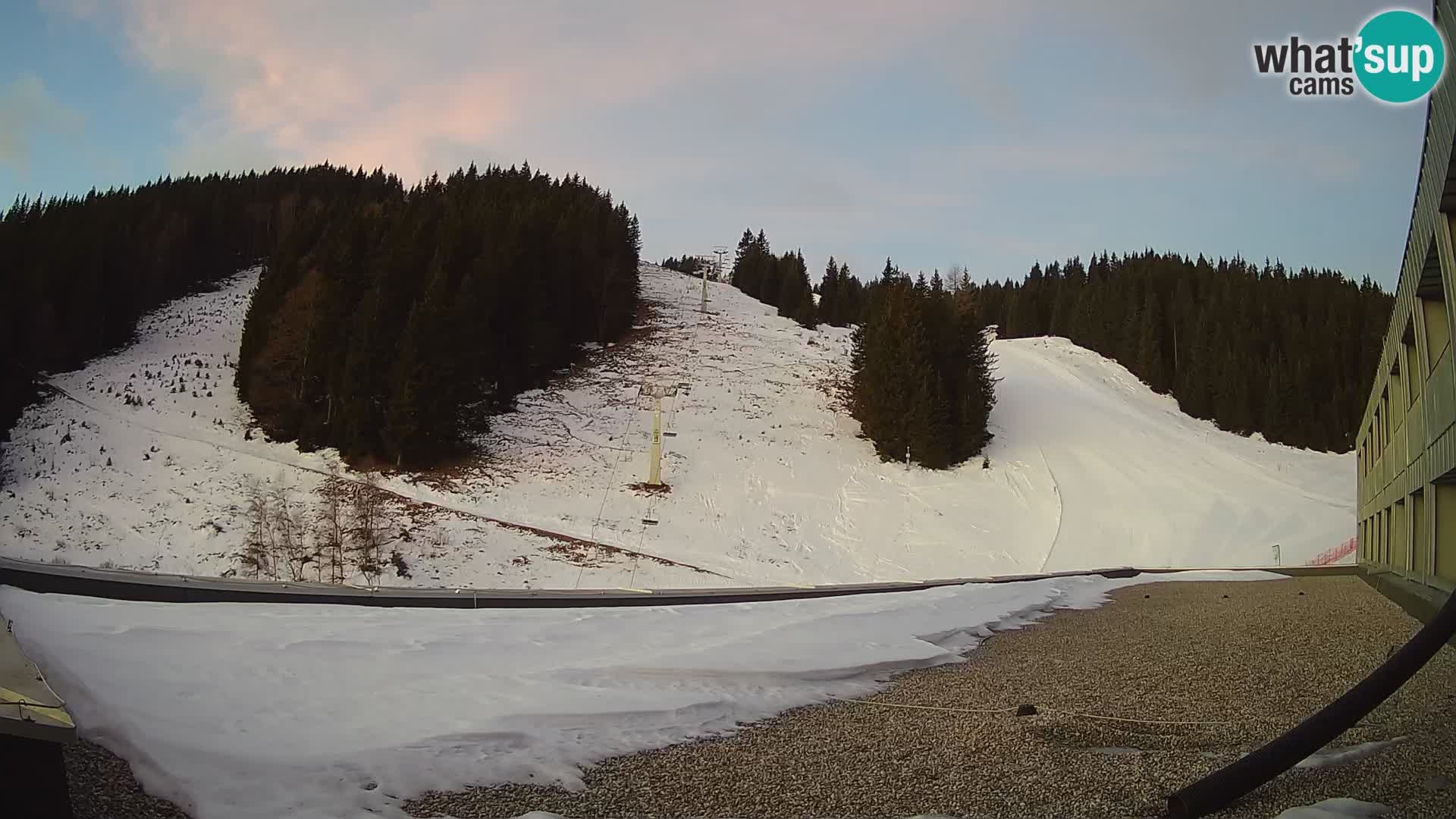 Webcam en direct de la station de ski de GOLTE – vue sur Medvedjak – Slovénie