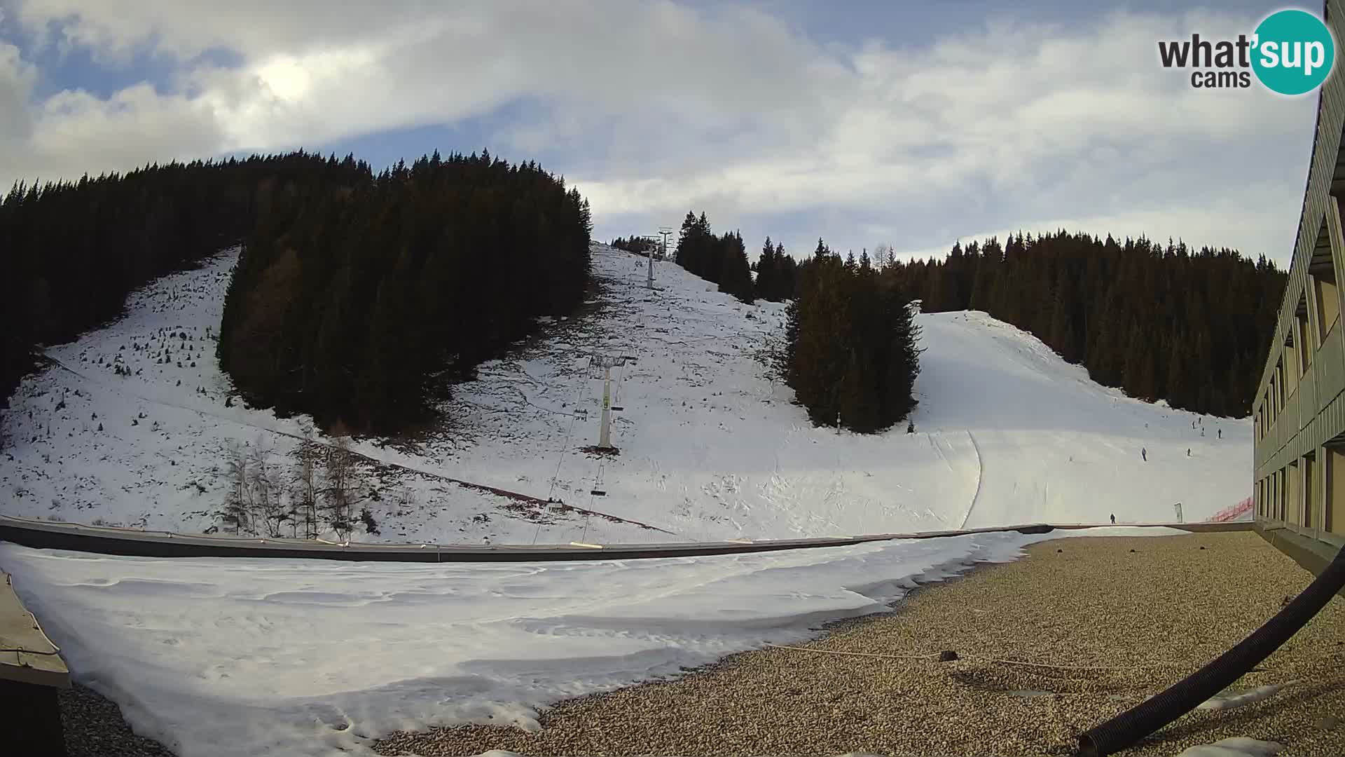 Cámara web en vivo de la estación de esquí GOLTE – vista a Medvedjak – Eslovenia