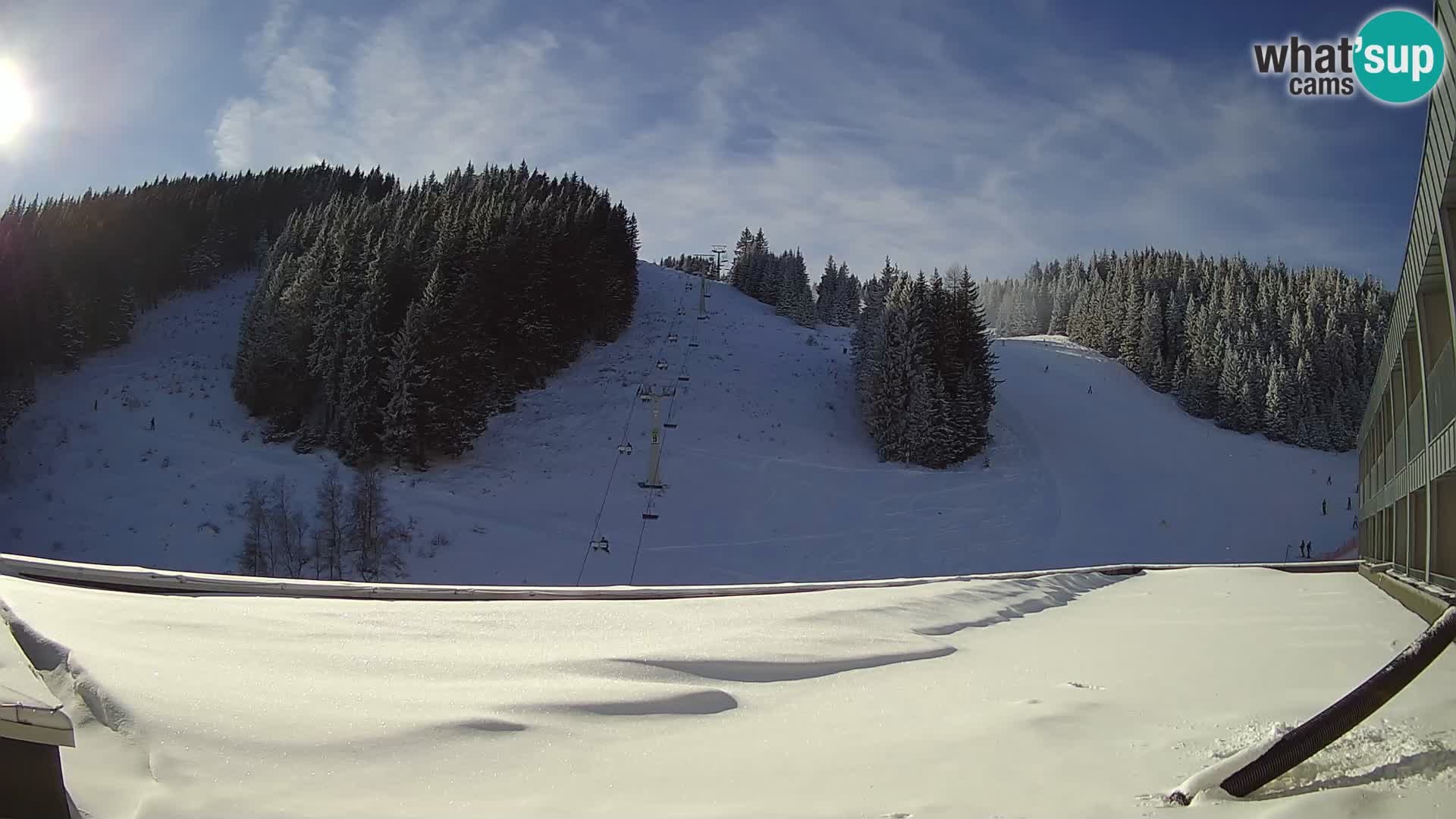 GOLTE Ski resort live webcam – view to Medvedjak – Slovenia