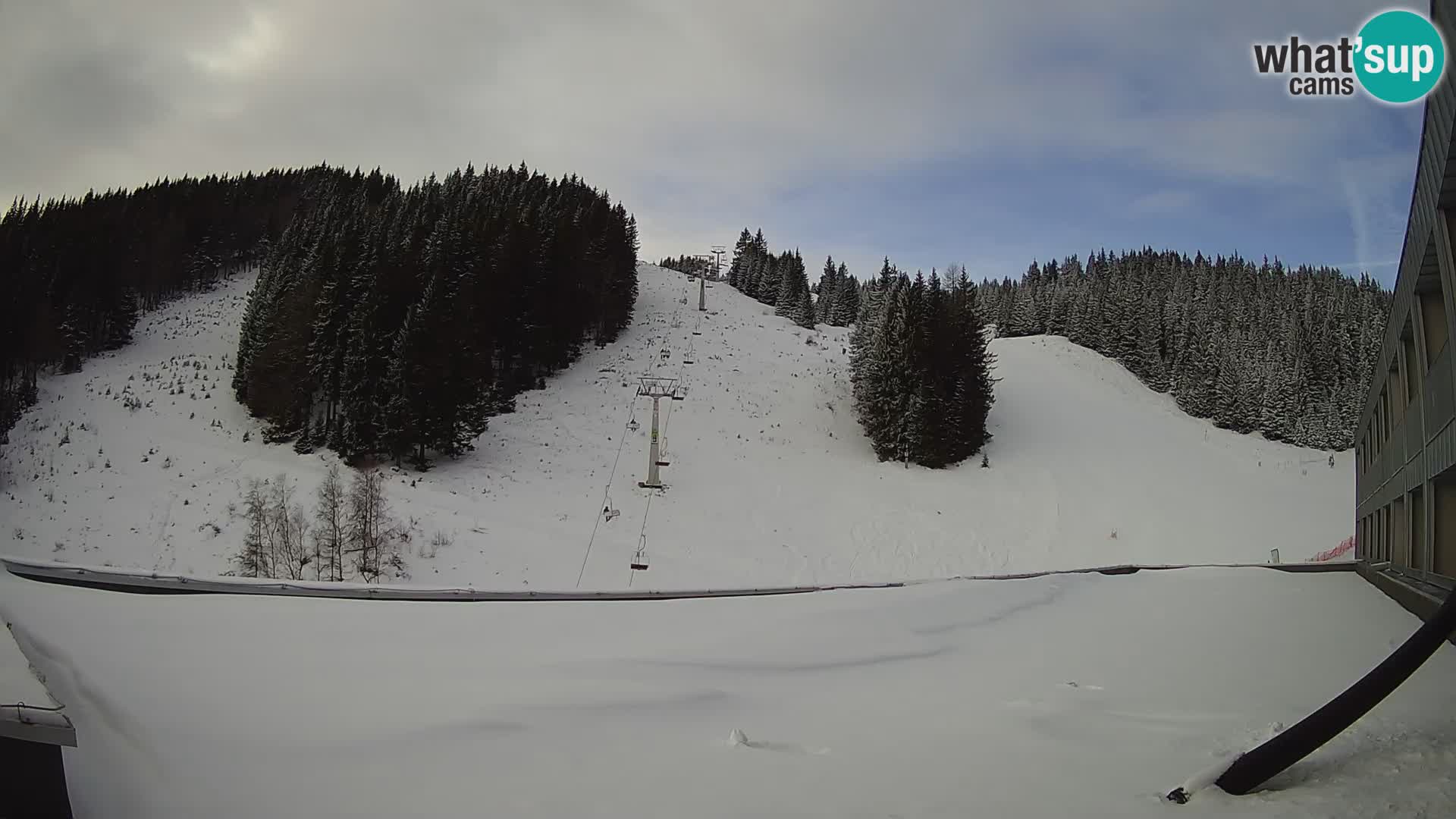 GOLTE Ski resort live webcam – view to Medvedjak – Slovenia