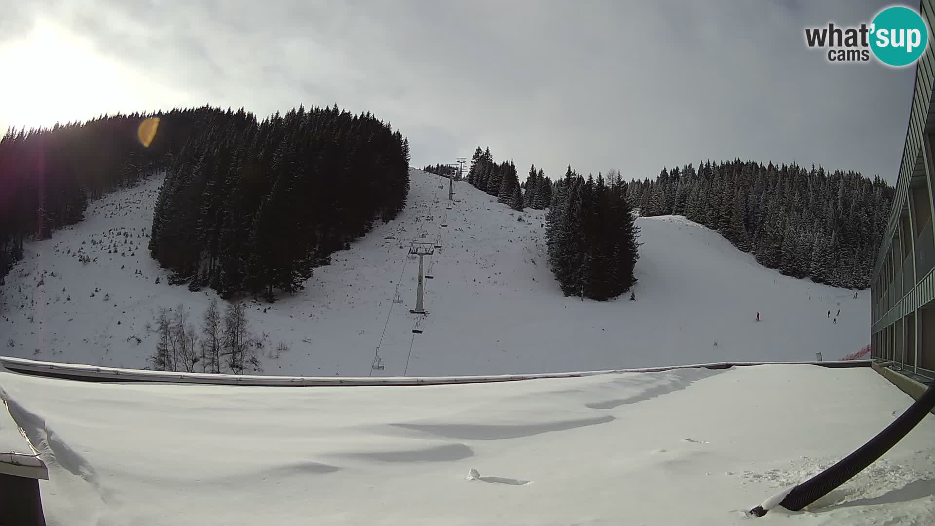 GOLTE Ski resort live webcam – view to Medvedjak – Slovenia