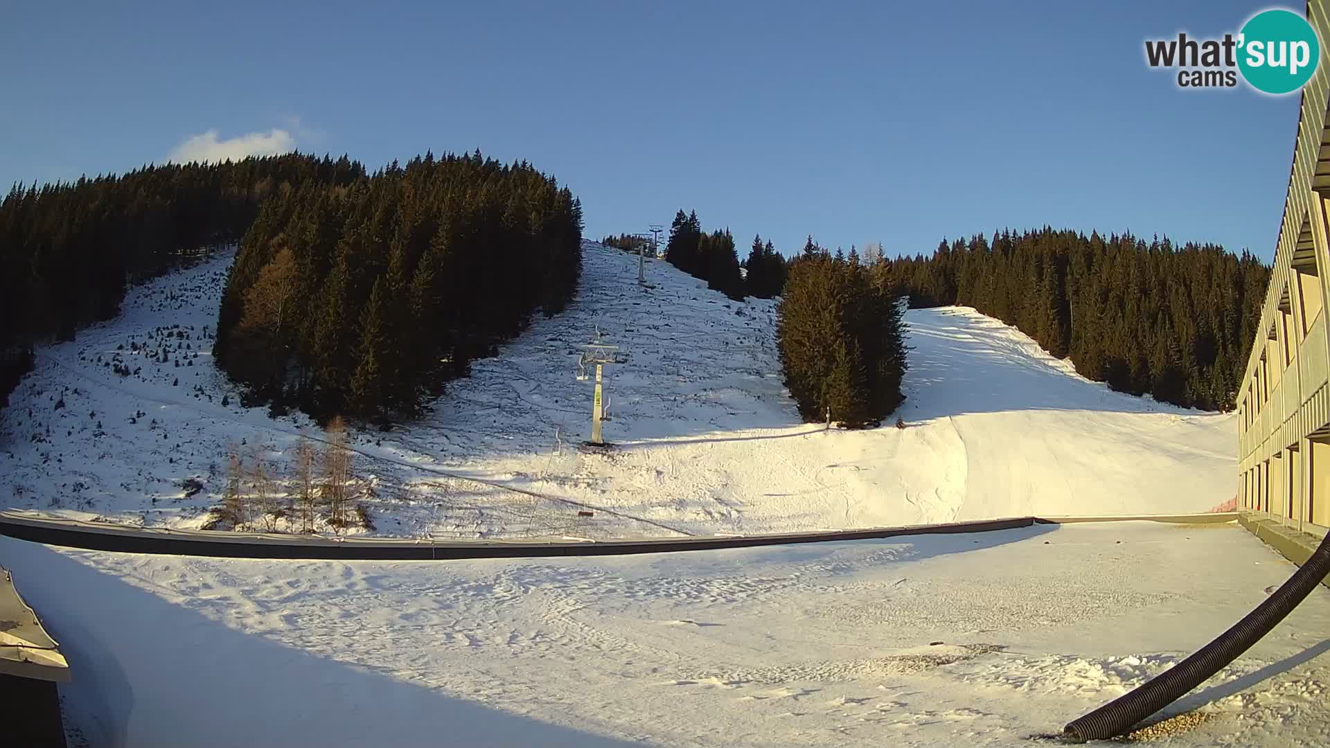 GOLTE Ski resort live webcam – view to Medvedjak – Slovenia