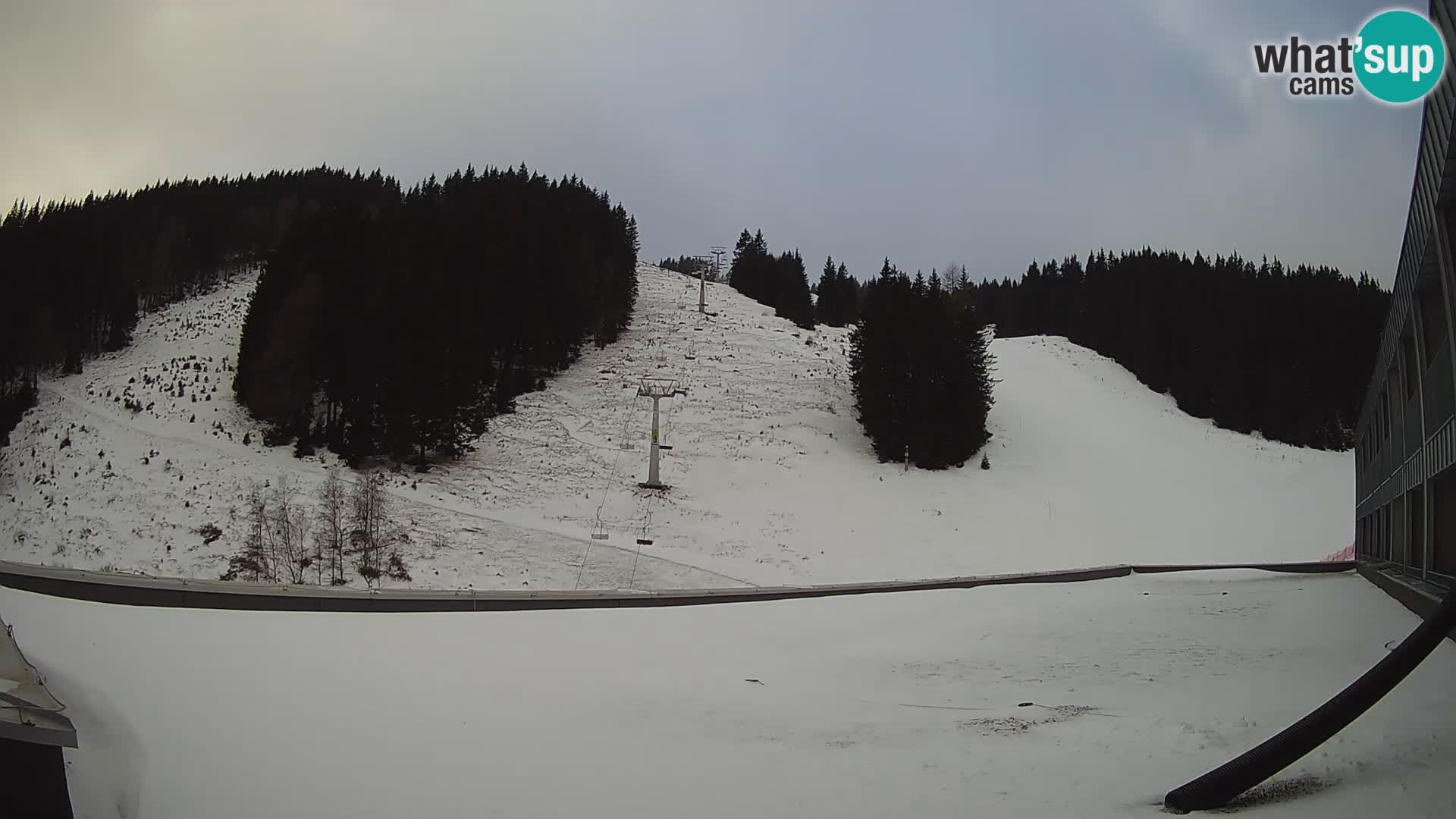 GOLTE Ski resort live webcam – view to Medvedjak – Slovenia